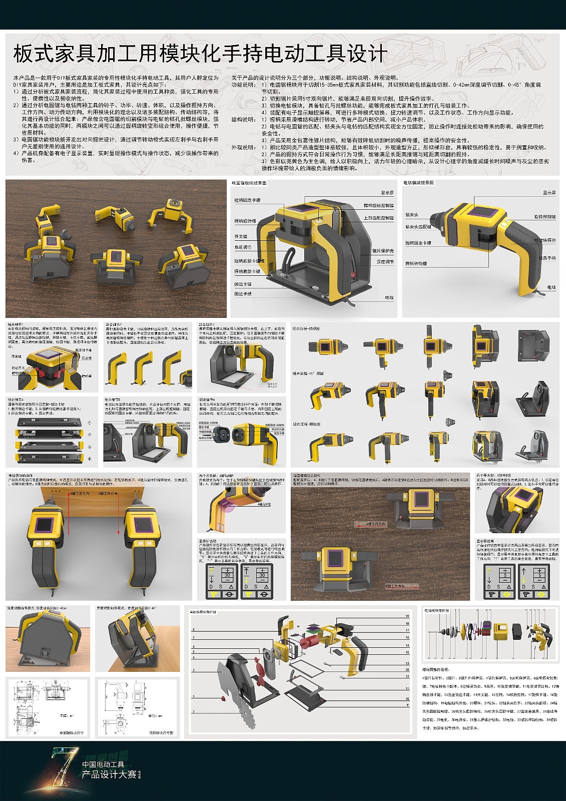 The 7th power tool design competition，