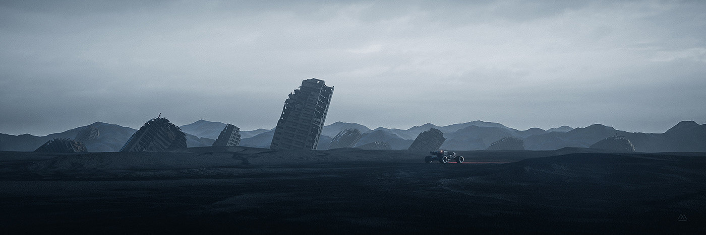 Artistic direction，Conceptual art，3D modeling，Render，science fiction，