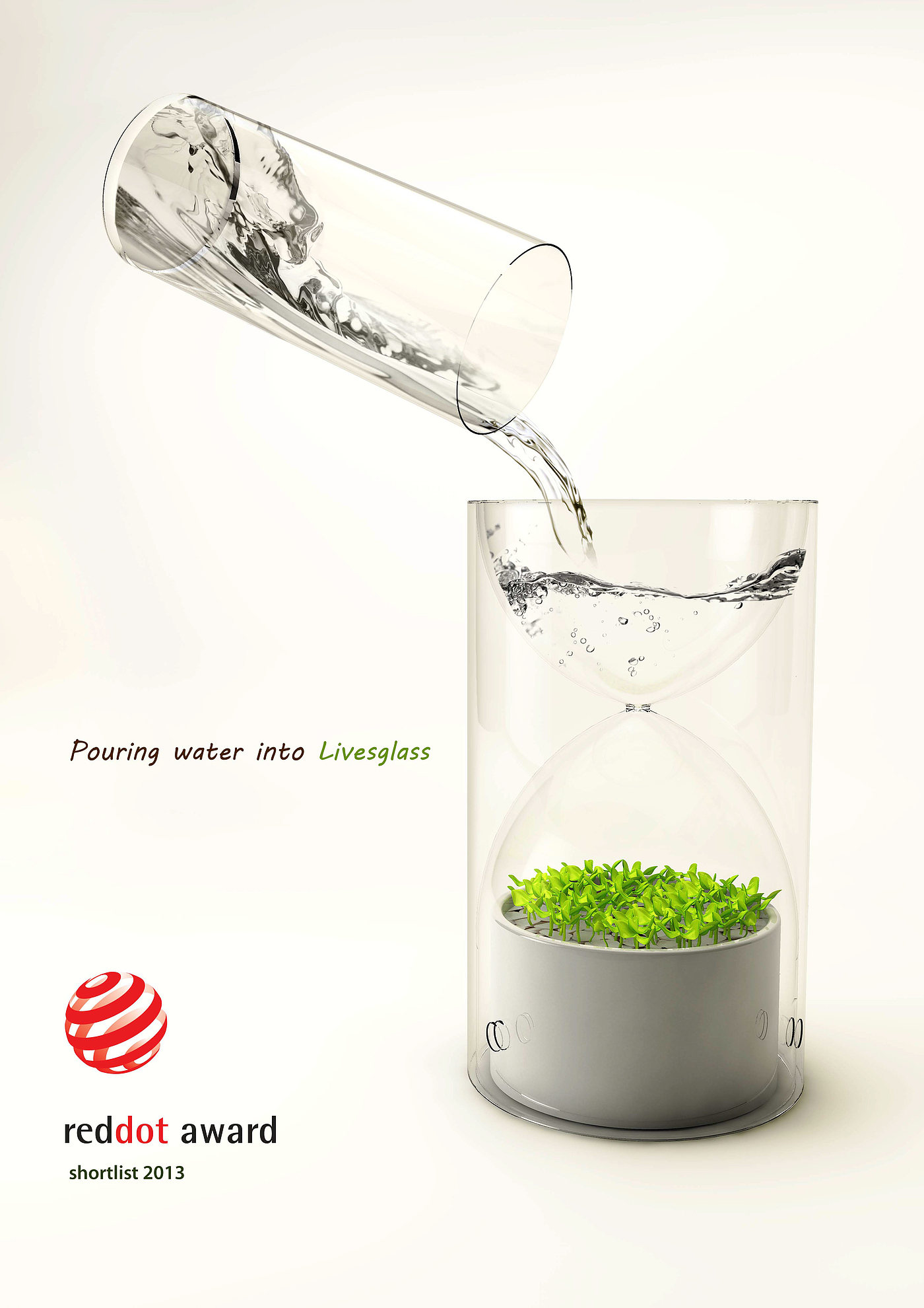 Desktop plants，photosynthesis，container，Potted plants，Botany，green，lives Glass，2013 red dot award，