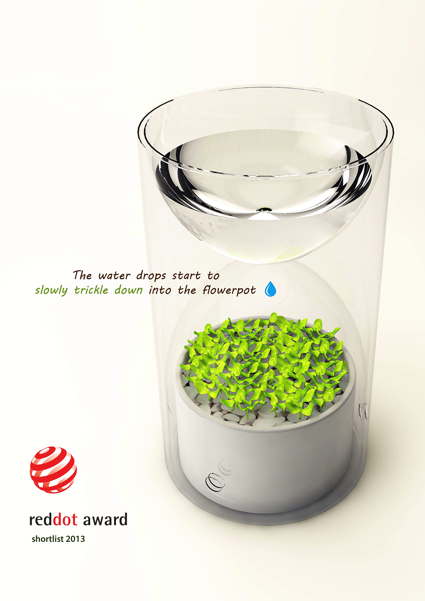 Desktop plants，photosynthesis，container，Potted plants，Botany，green，lives Glass，2013 red dot award，