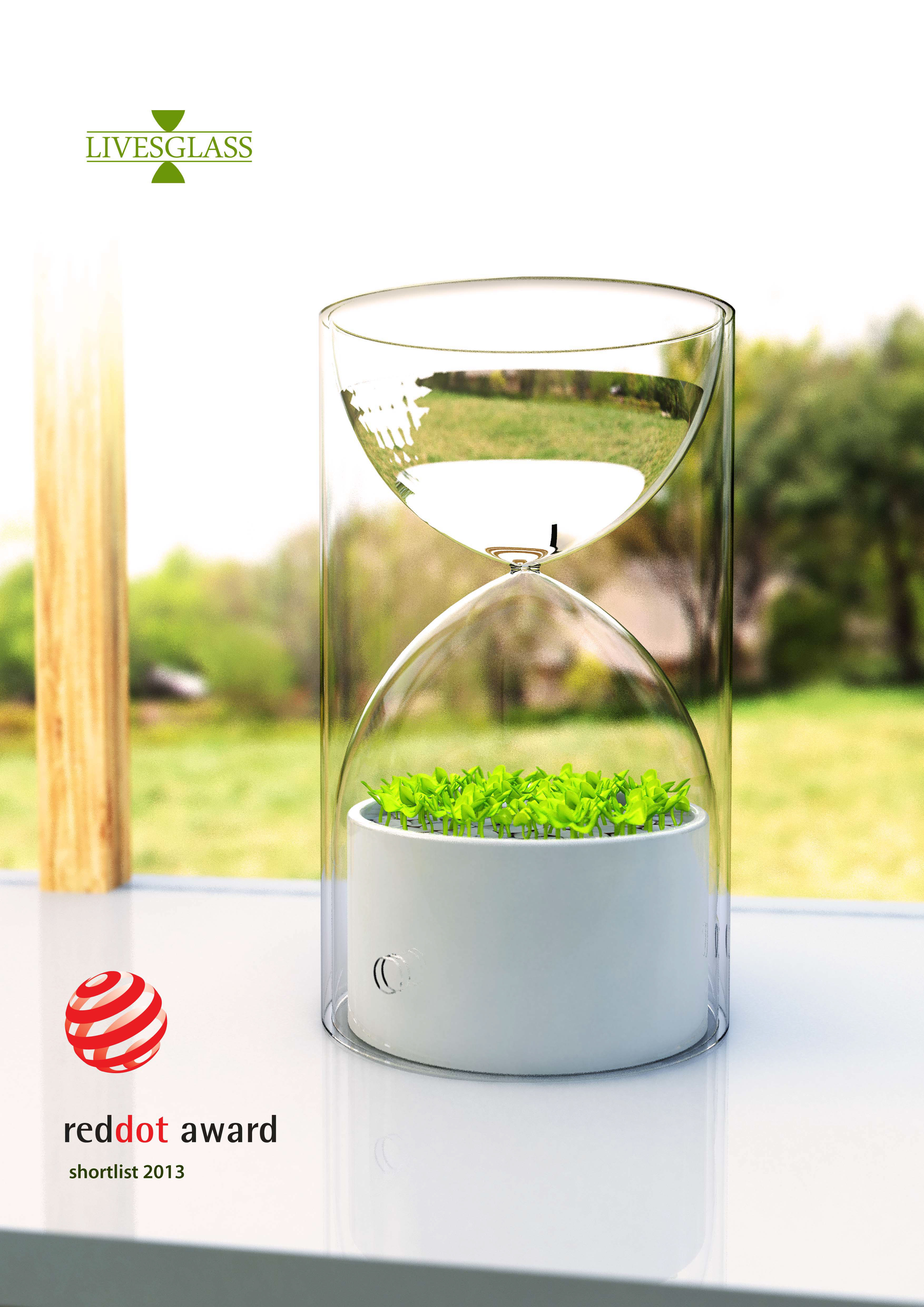 Desktop plants，photosynthesis，container，Potted plants，Botany，green，lives Glass，2013 red dot award，