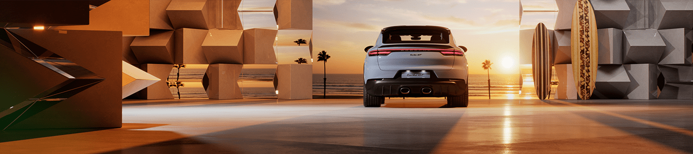 Porsche，automobile，Porsche LA 2021，3ds Max，