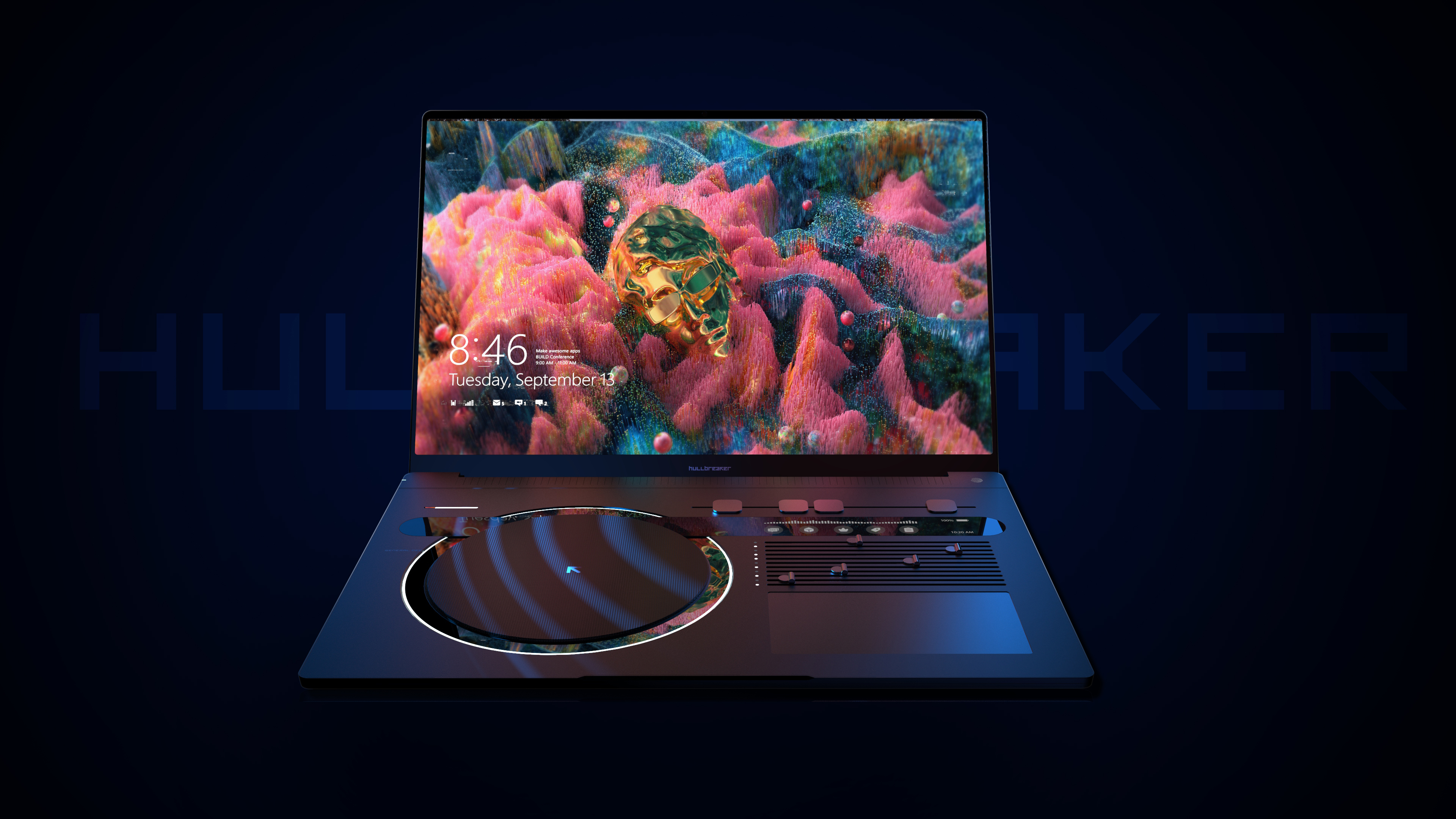 Notebook creative concept design，