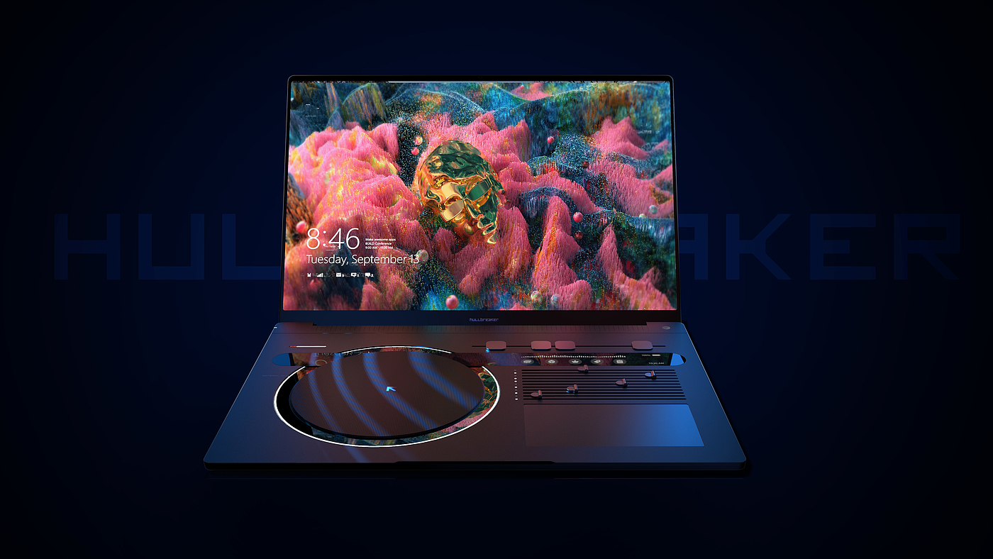 Notebook creative concept design，