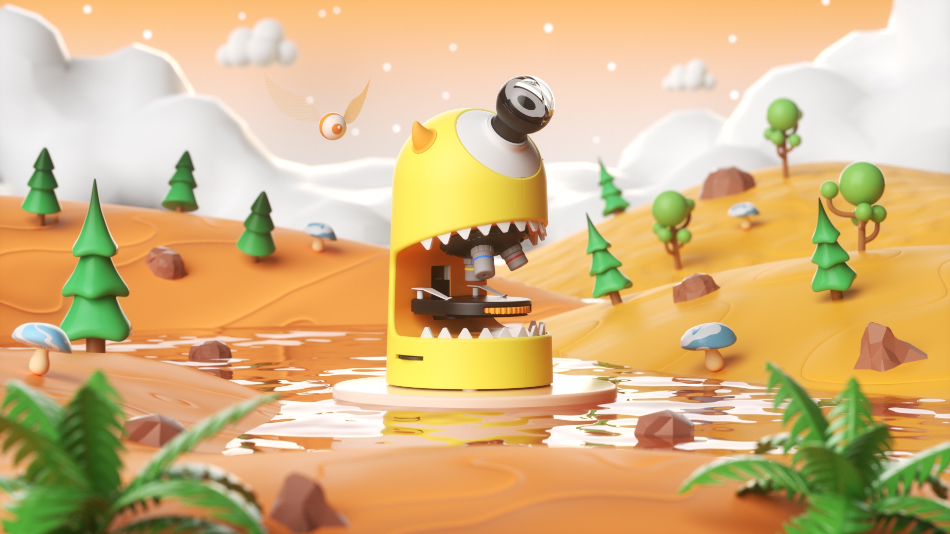 Children's products，Microscope，IP image，product design，Graphic Artist Designer，Product packaging，Brand definition，Whole case design，