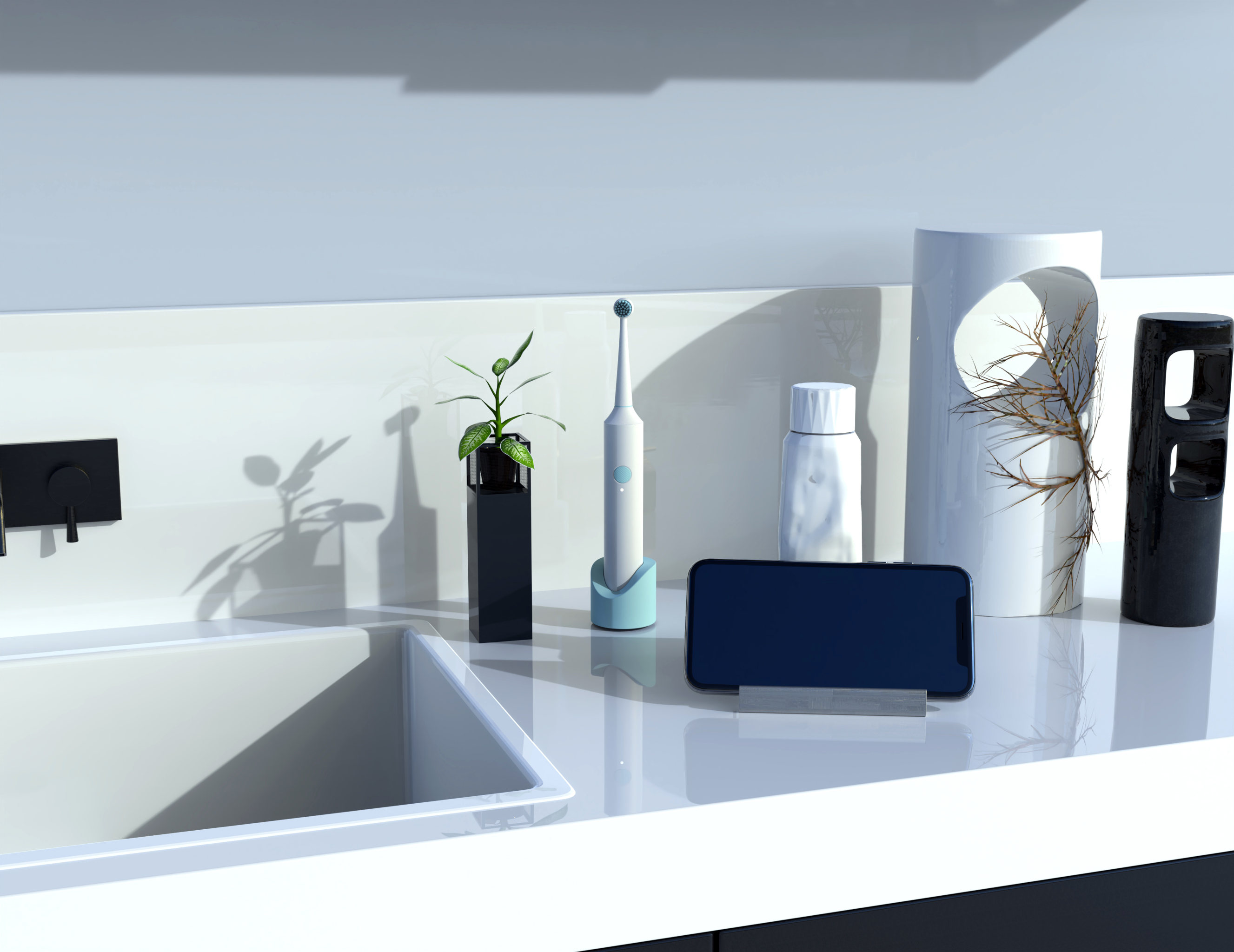 Emotional design，Mobile phone bracket，Simplicity，modern，Original design，Sanitary ware，articles for daily use，