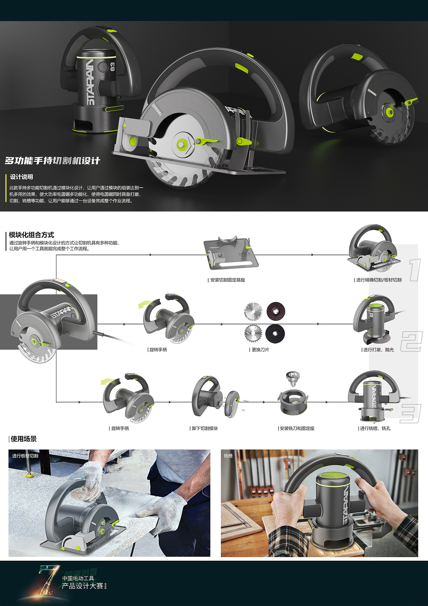 The 7th power tool design competition，