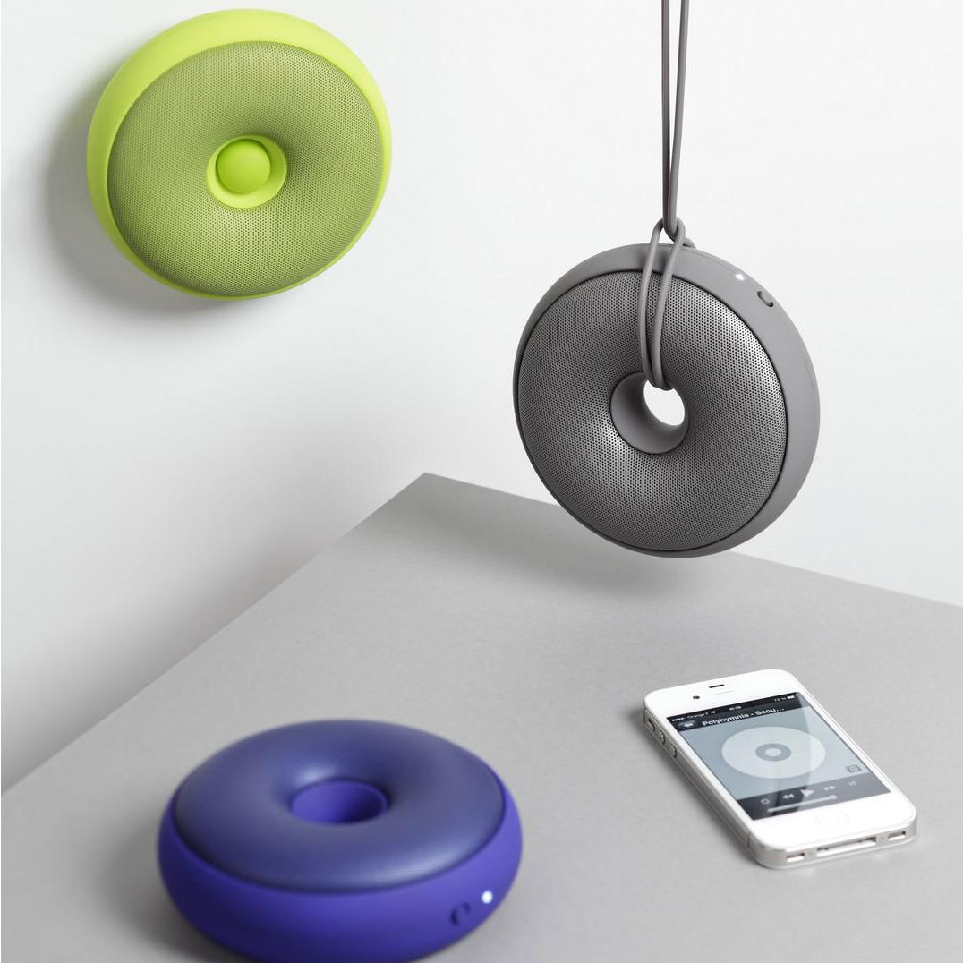 doughnut，loudspeaker box，sound，portable，pinkycolor ，