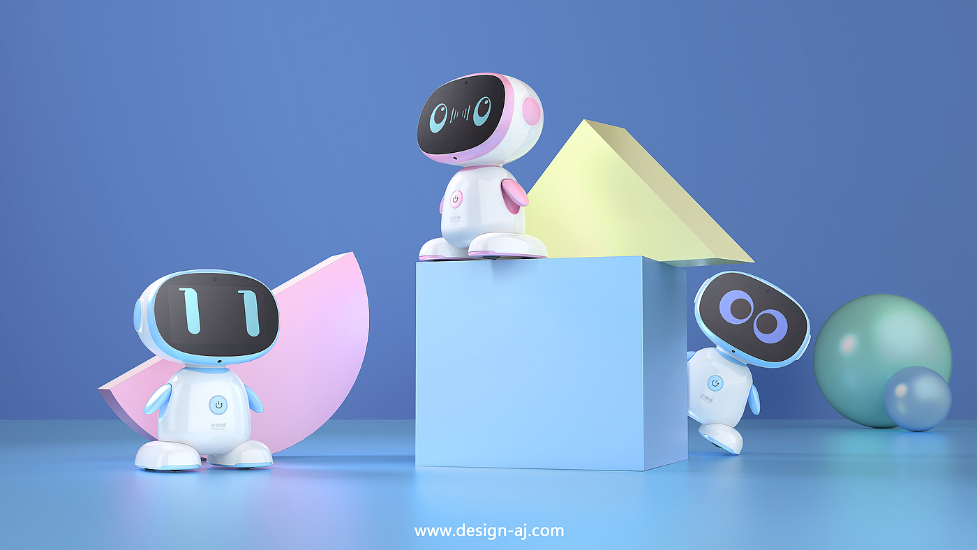 Children's products，intelligent robot，AI robot，robot，Child robot，Companion robot，Learning products，Aijia industrial design，