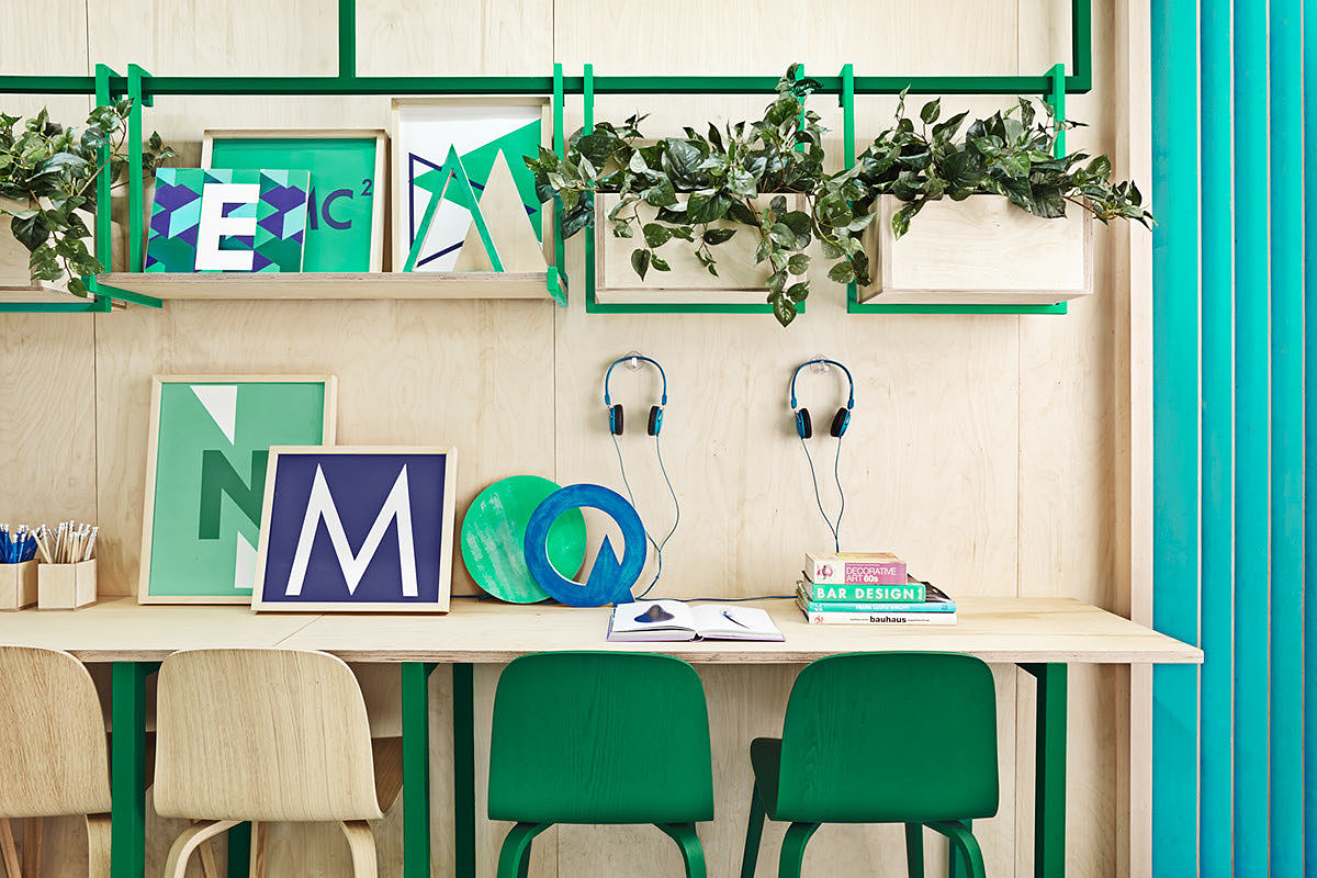 furniture，Home Furnishing，public space ，color，Reading room，