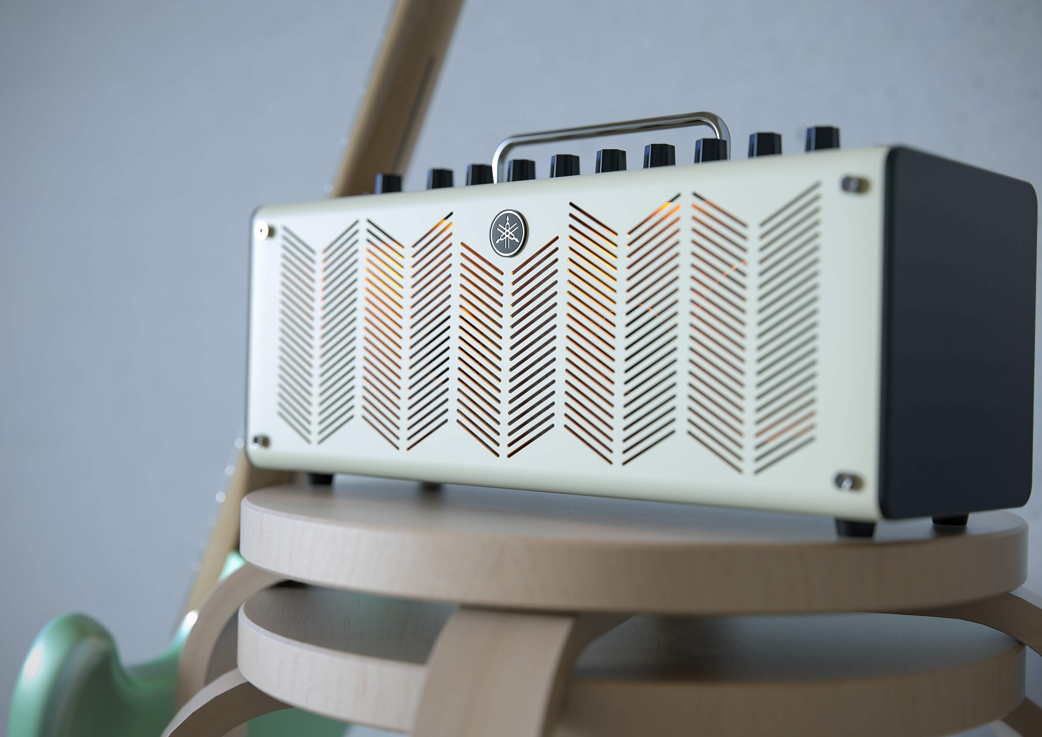 yamaha，loudspeaker box，guitar，Render，