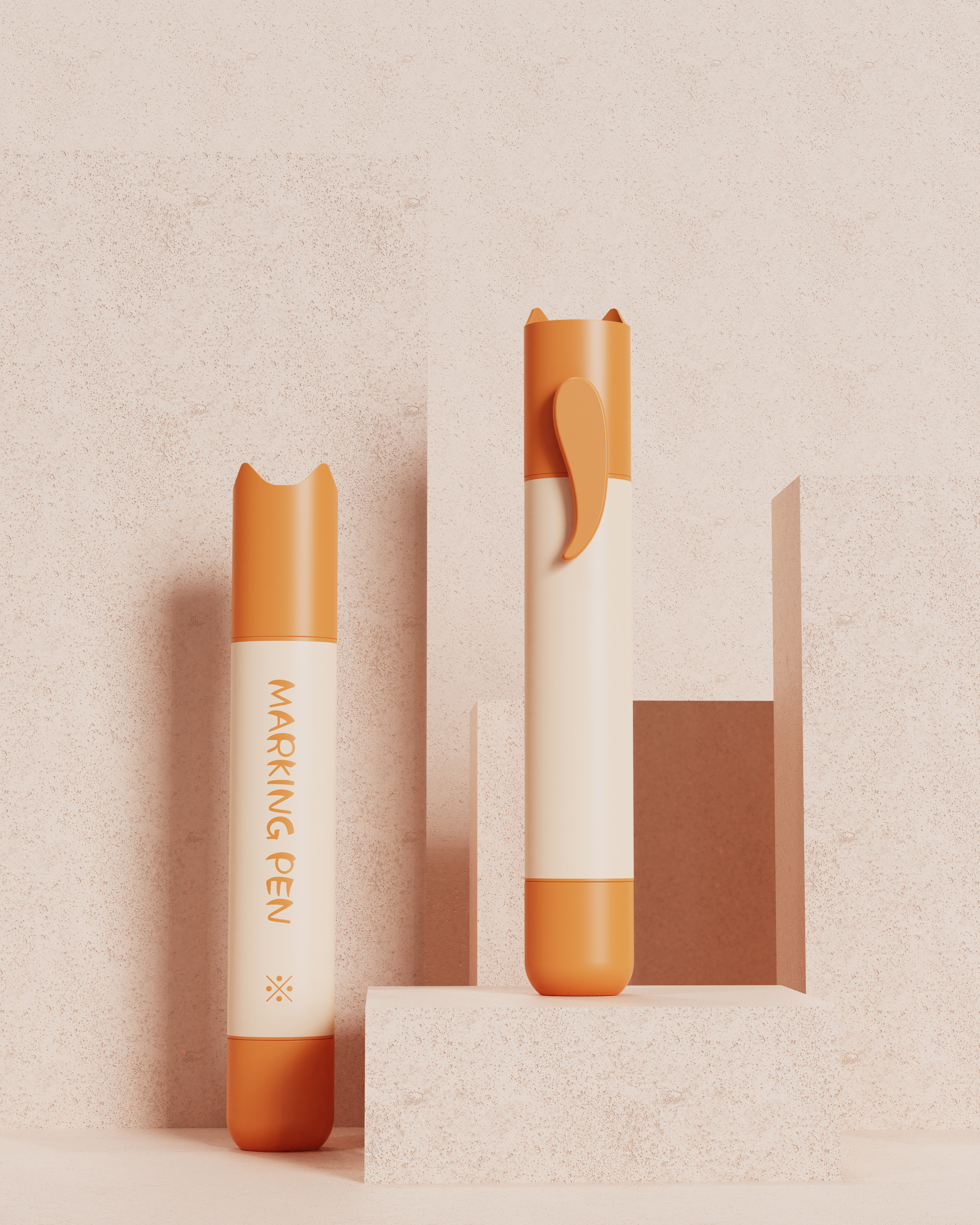 pen，Double headed pen，product design，Appearance design，Creative design，Modeling design，Office Supplies，Stationery，