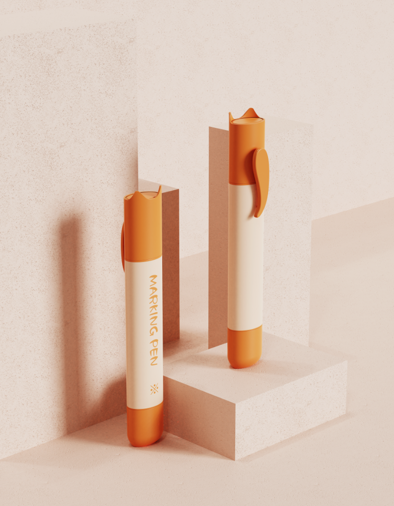 pen，Double headed pen，product design，Appearance design，Creative design，Modeling design，Office Supplies，Stationery，