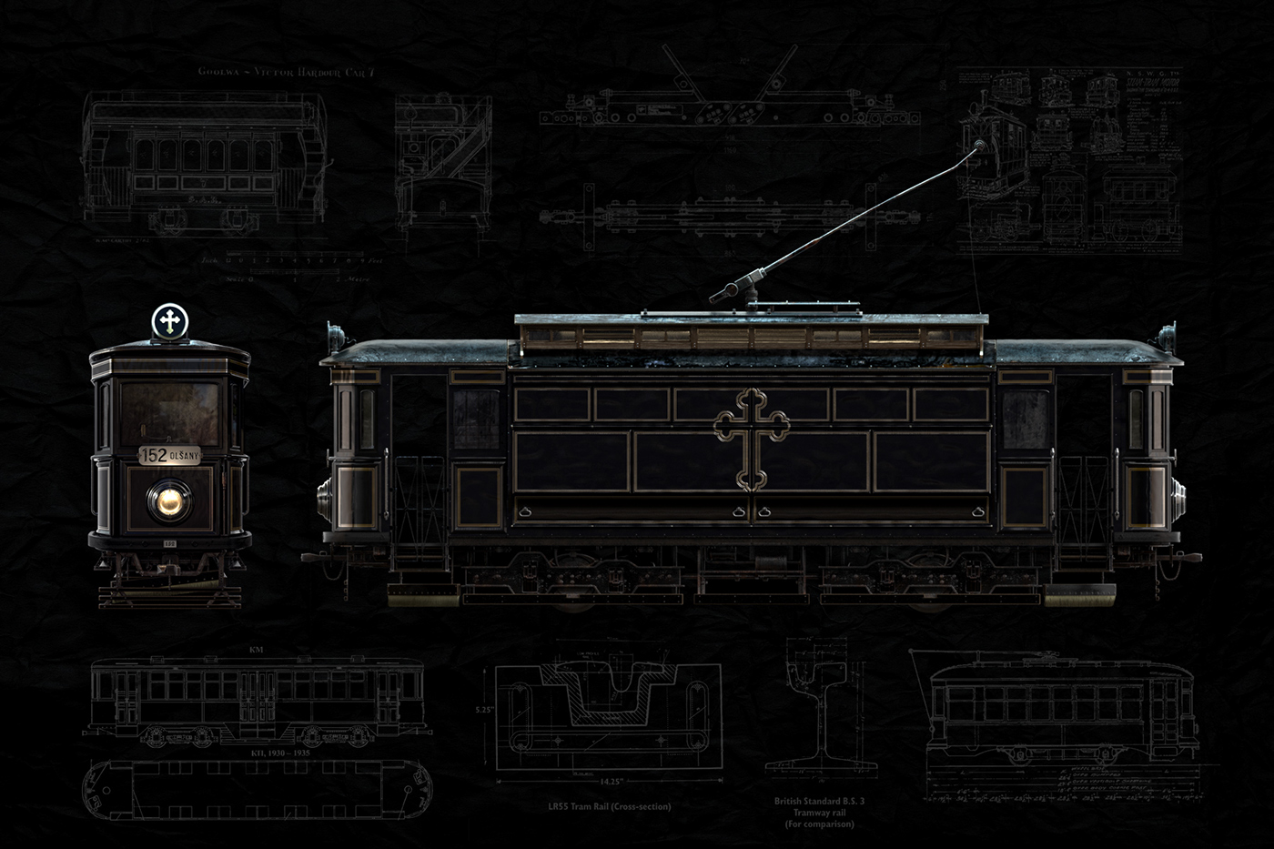 Black Mary，Funeral tram，tram，Bragg，funeral，