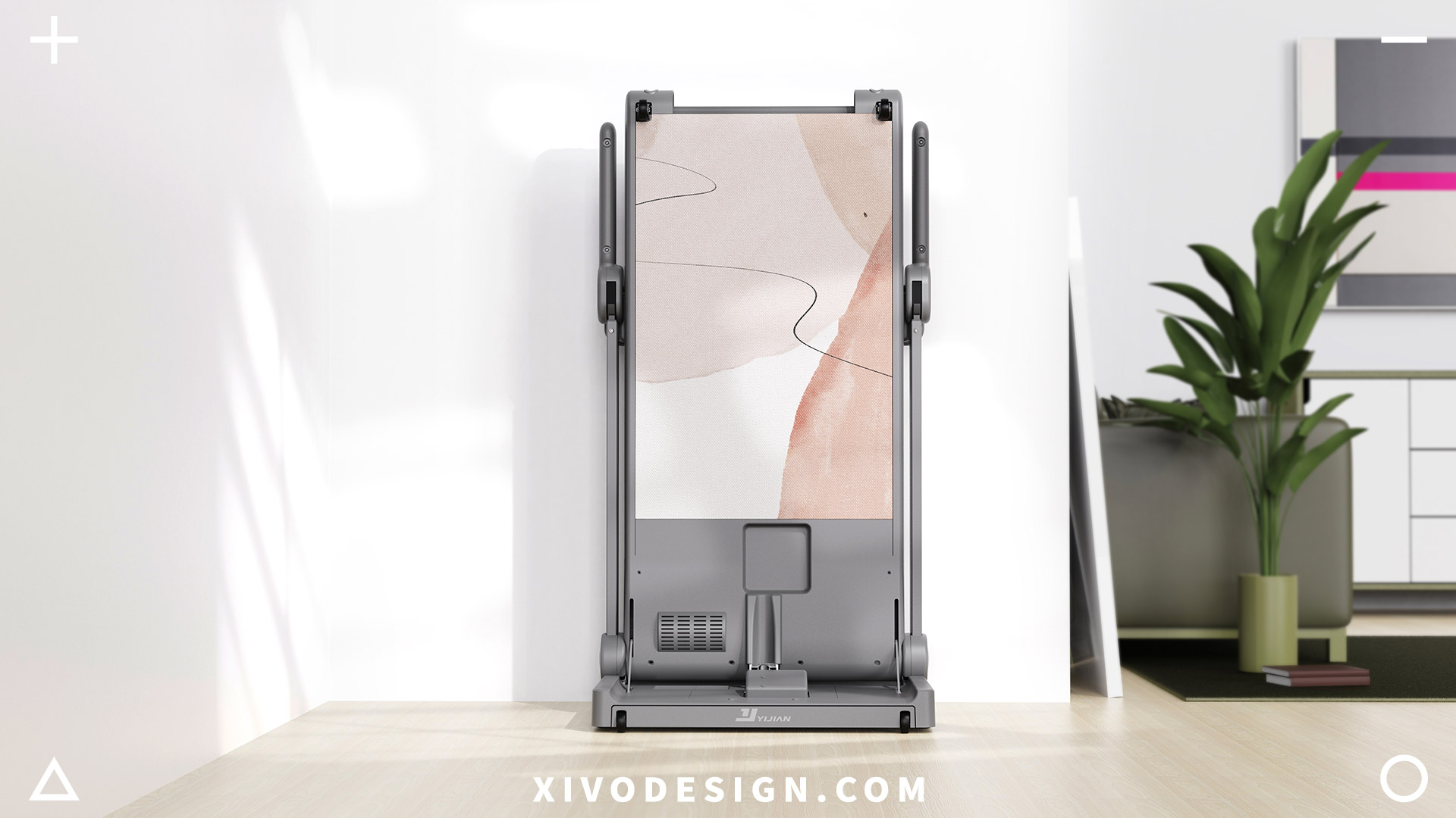 human-computer interaction，Running tools，Treadmill，fold，Minimalist，Gentle and friendly，product design，Intelligent design，