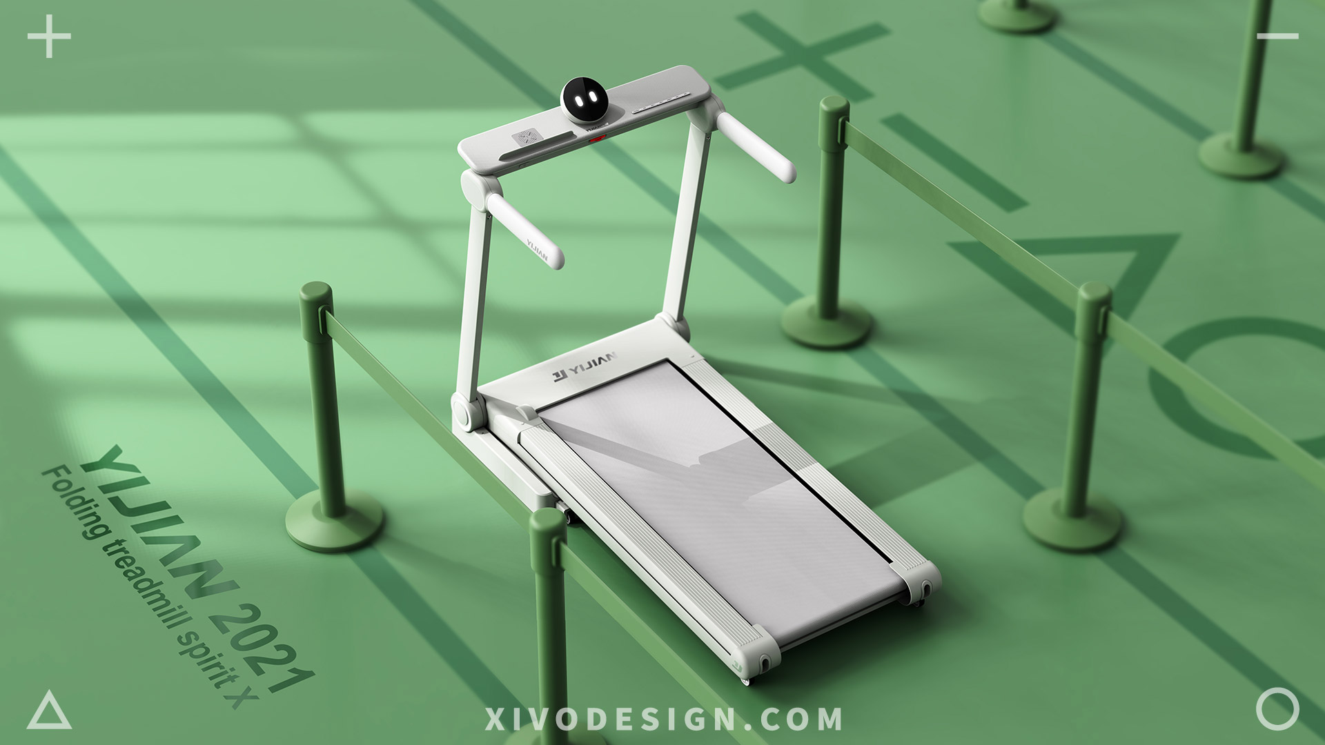 human-computer interaction，Running tools，Treadmill，fold，Minimalist，Gentle and friendly，product design，Intelligent design，