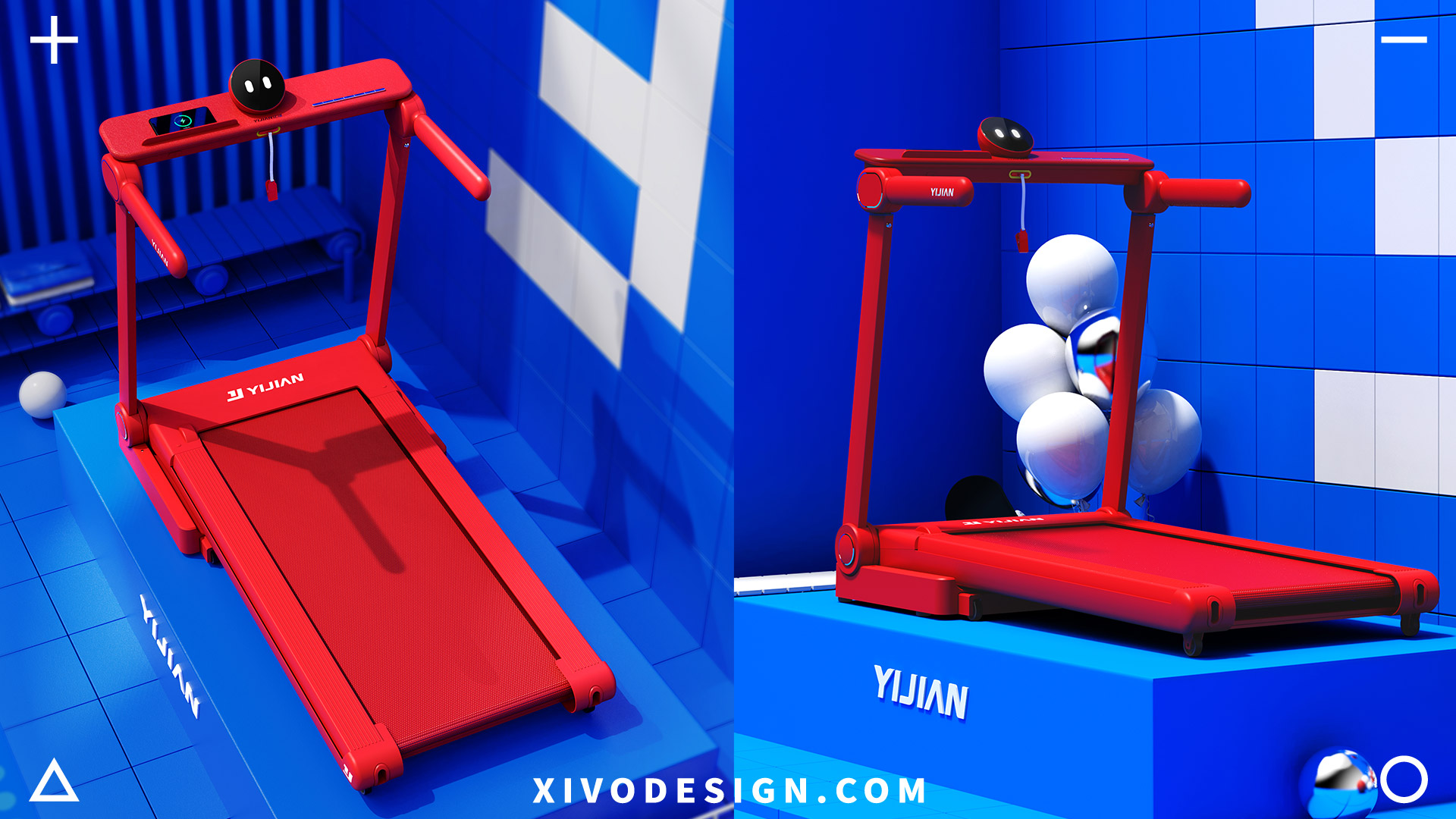 human-computer interaction，Running tools，Treadmill，fold，Minimalist，Gentle and friendly，product design，Intelligent design，