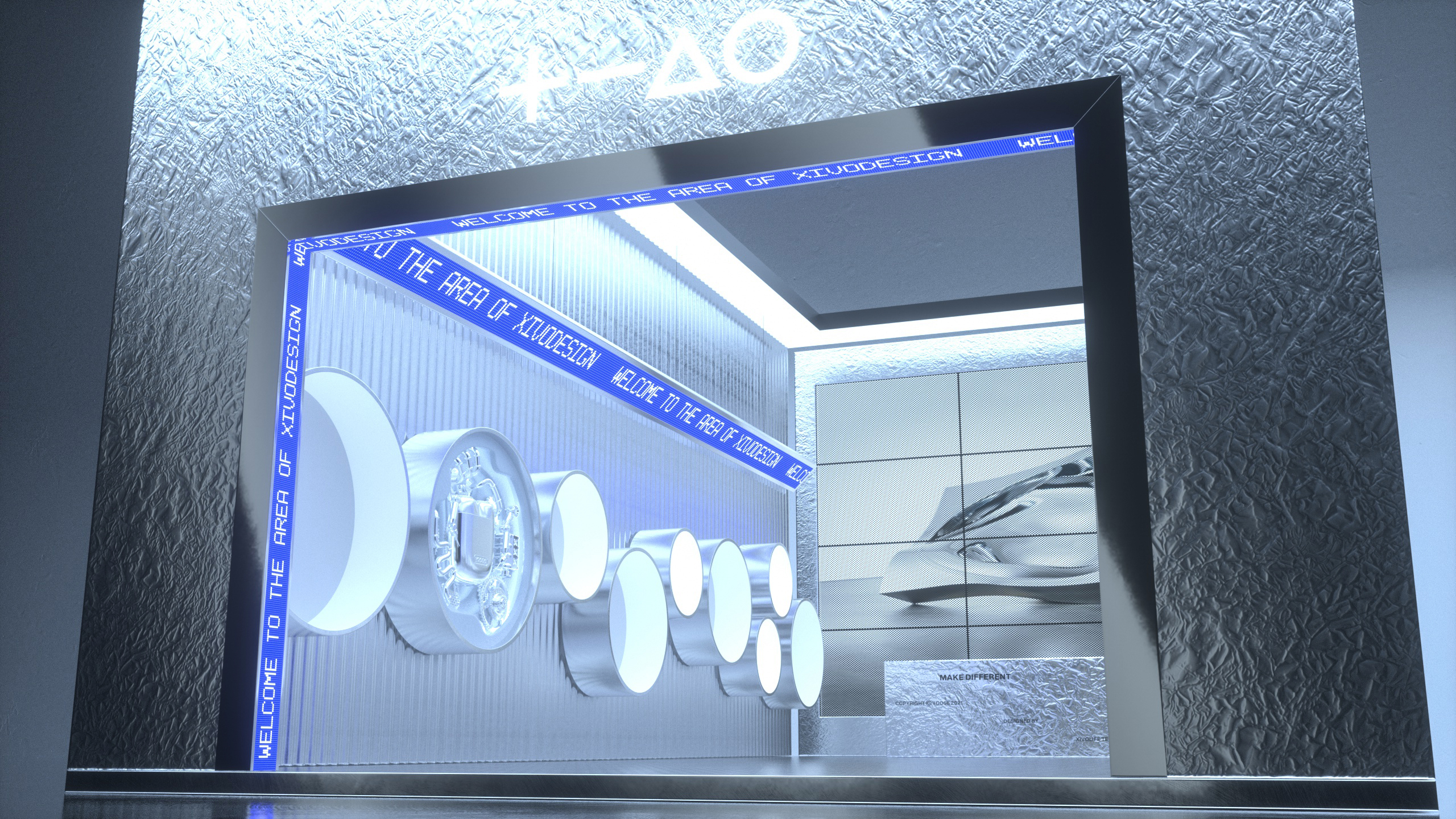 trend，Booth design，science and technology，Metal，Device design，interactive，Exhibition，Space，