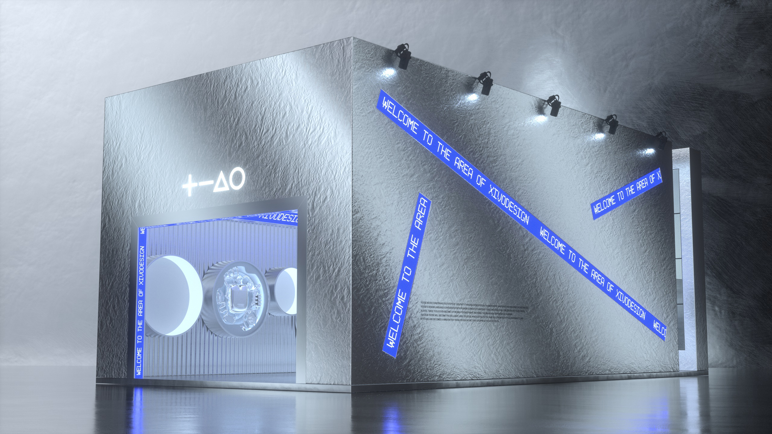 trend，Booth design，science and technology，Metal，Device design，interactive，Exhibition，Space，