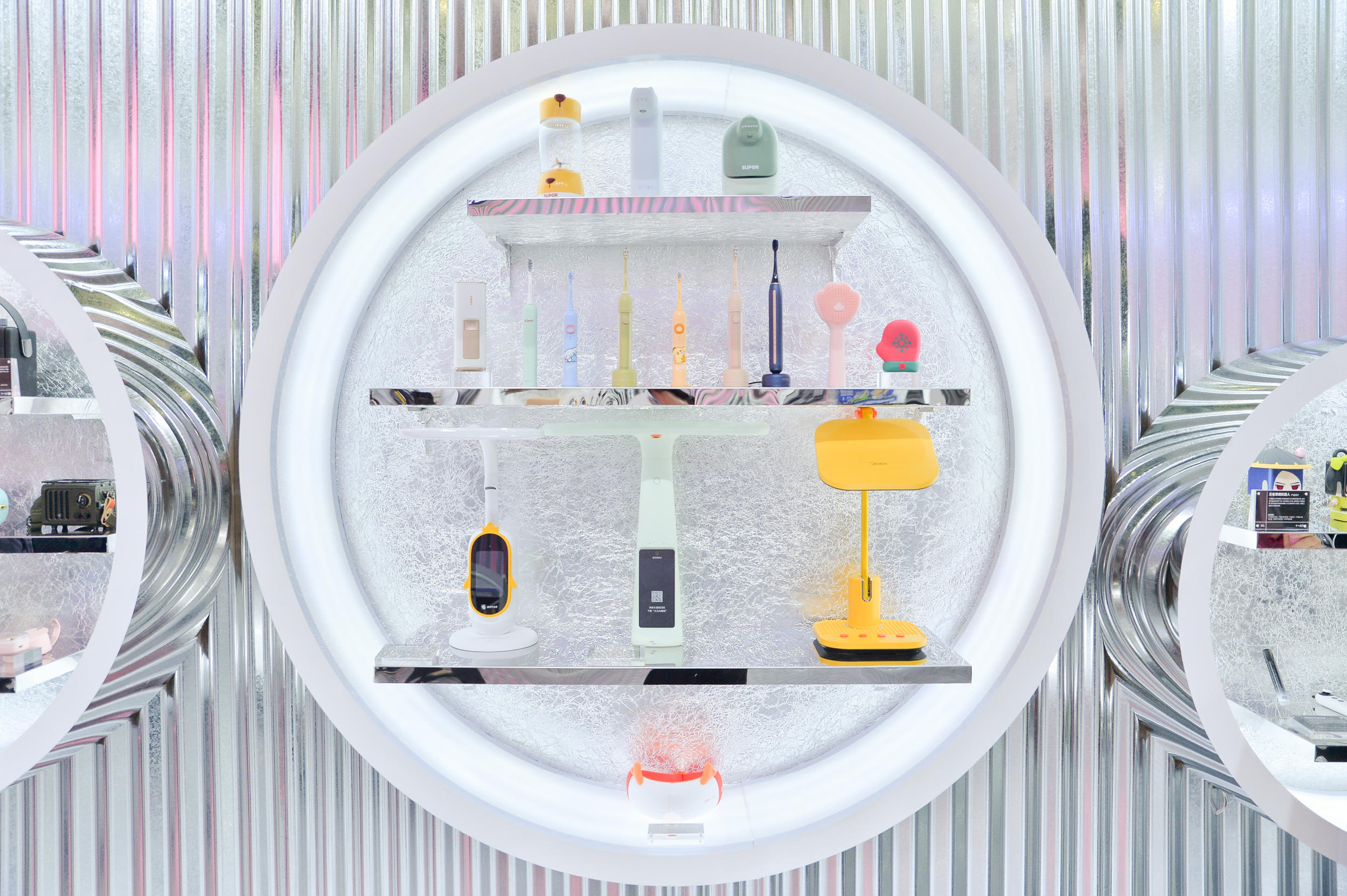 trend，Booth design，science and technology，Metal，Device design，interactive，Exhibition，Space，