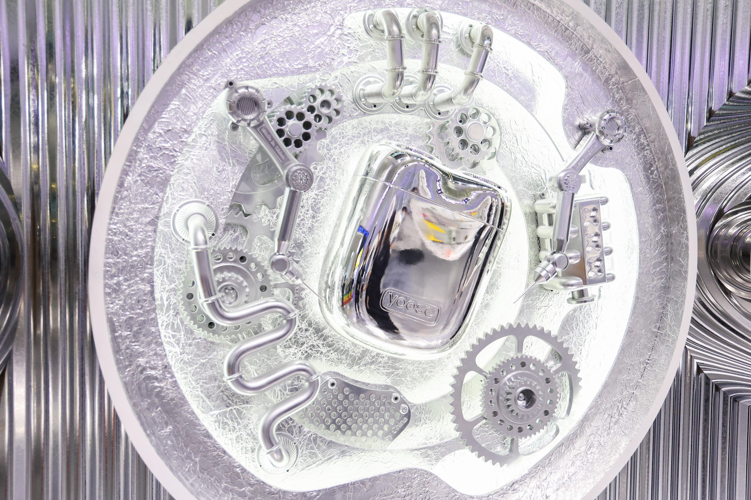 trend，Booth design，science and technology，Metal，Device design，interactive，Exhibition，Space，