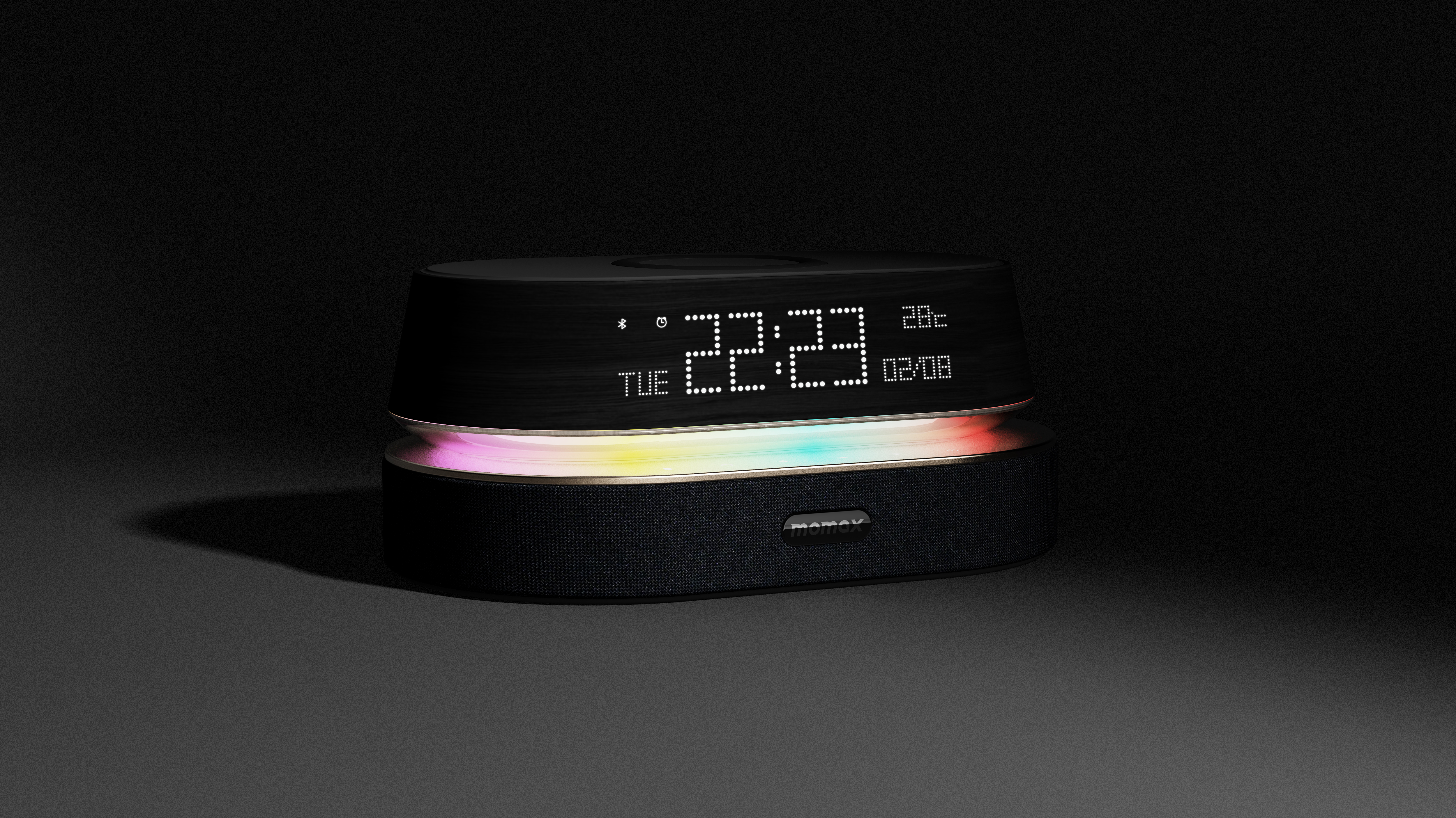 alarm clock，sound，Atmosphere lamp，mobile phone，Wireless charging，charge，