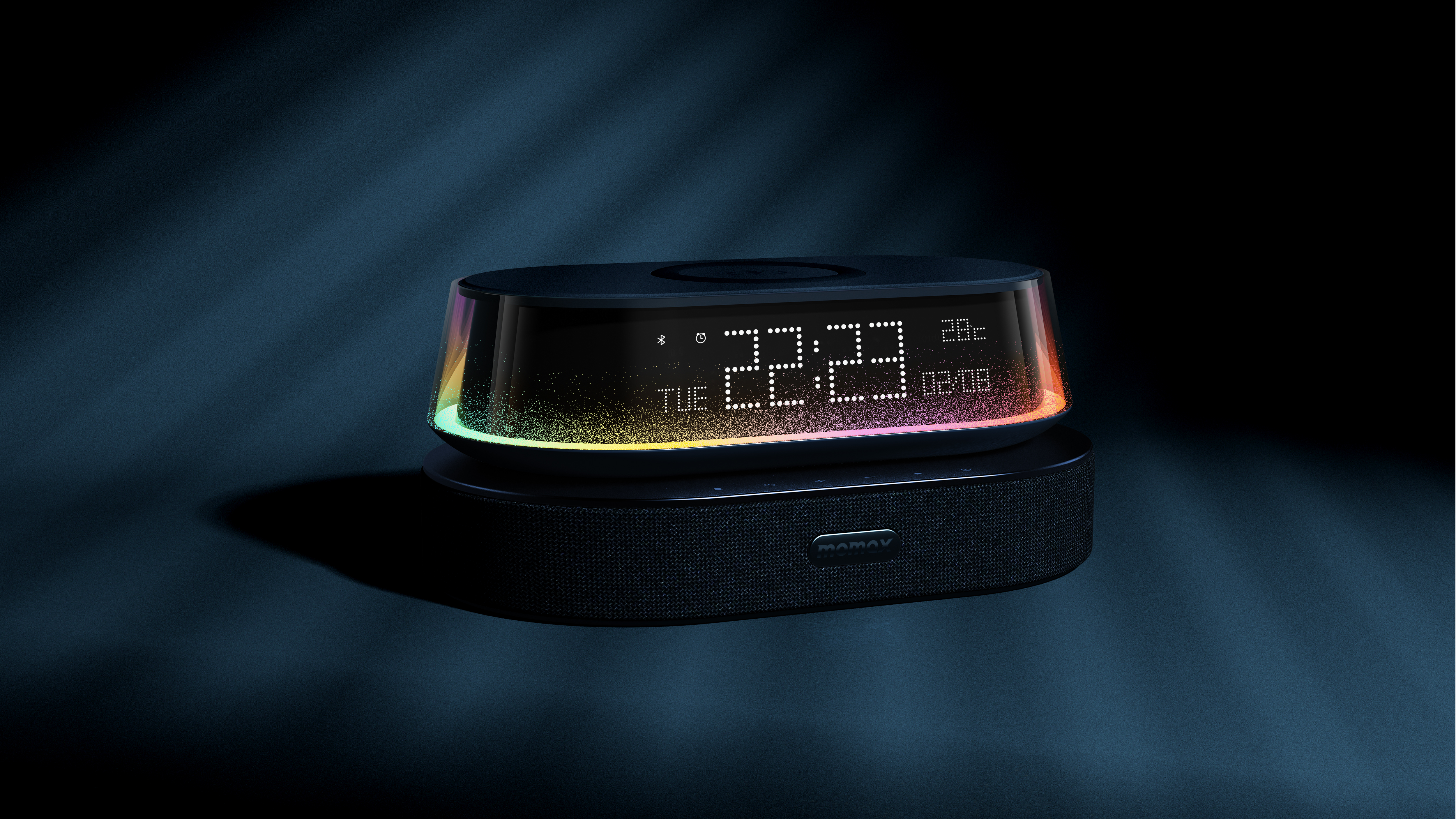 alarm clock，sound，Atmosphere lamp，mobile phone，Wireless charging，charge，