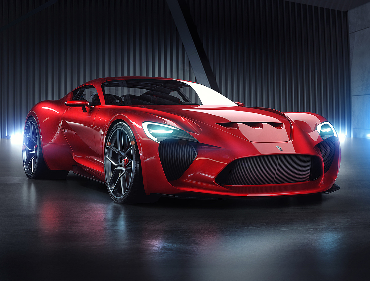 vehicle，Rendering，gules，612 GTO III，3D model，Sasha Selipanov，