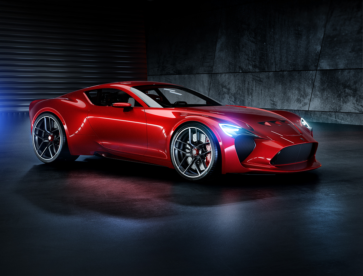 vehicle，Rendering，gules，612 GTO III，3D model，Sasha Selipanov，