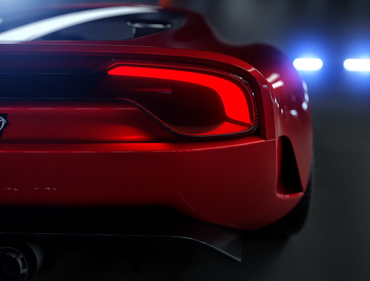 vehicle，Rendering，gules，612 GTO III，3D model，Sasha Selipanov，