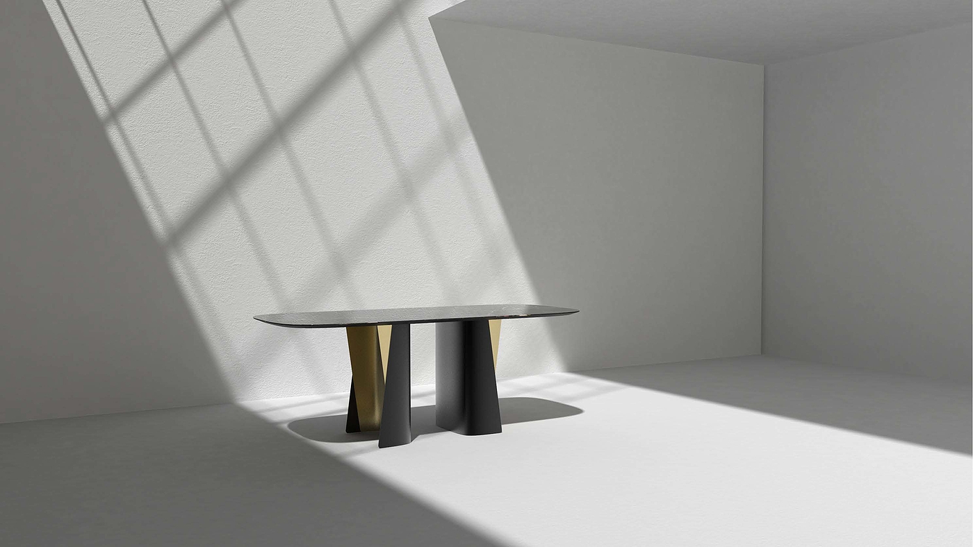 furniture design ，Table design，Extremely simple wind，Modern style，