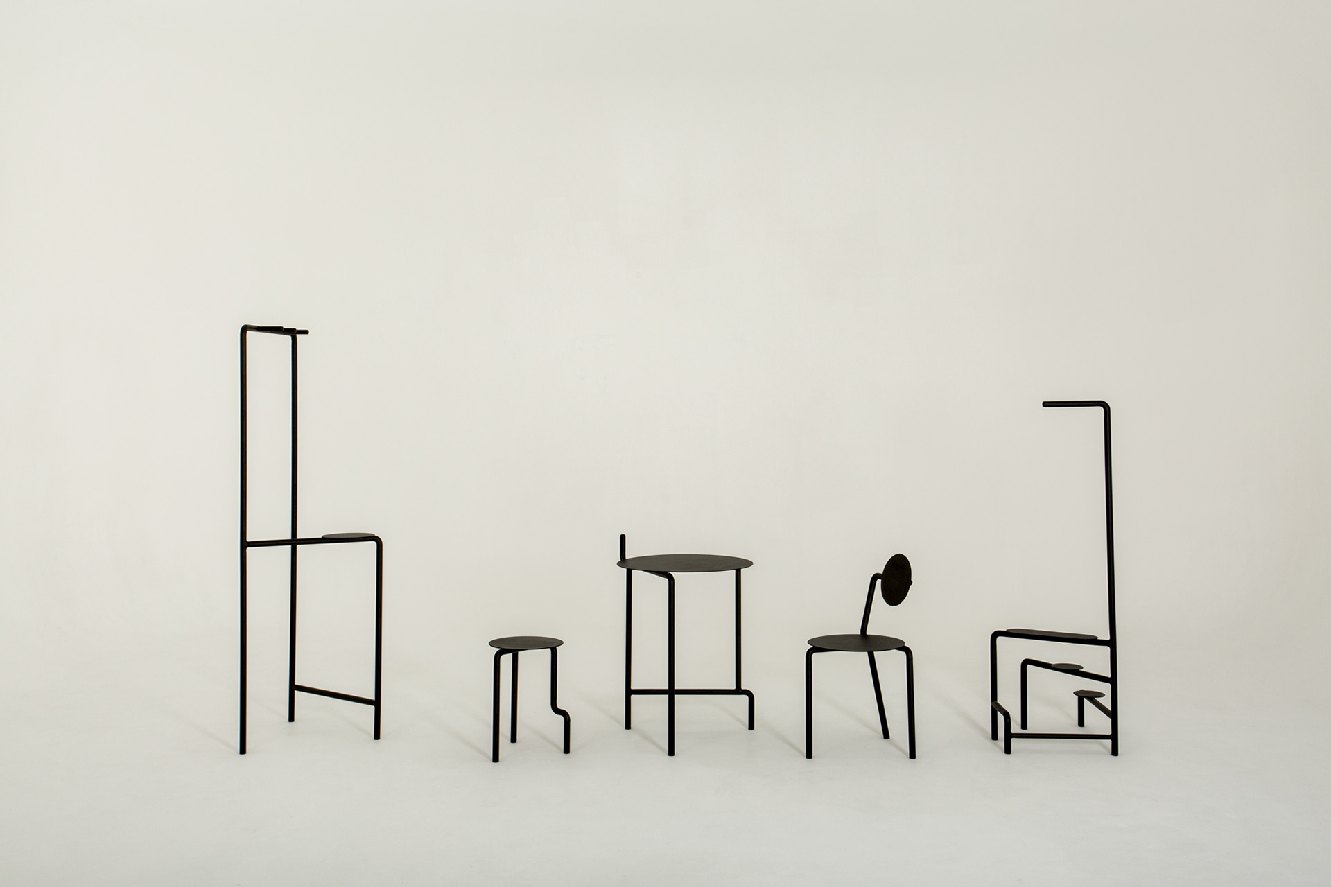 furniture，Coated steel，Legs，black，