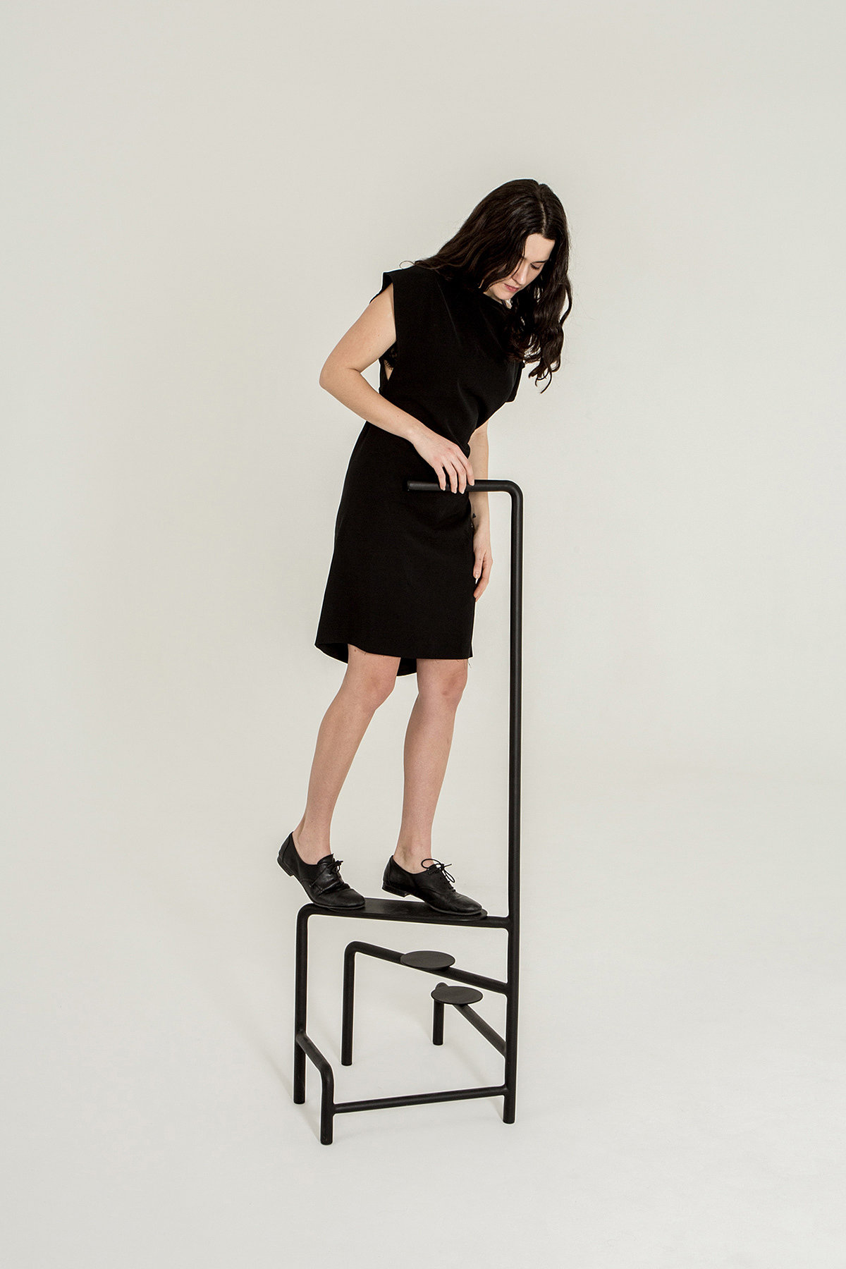 furniture，Coated steel，Legs，black，