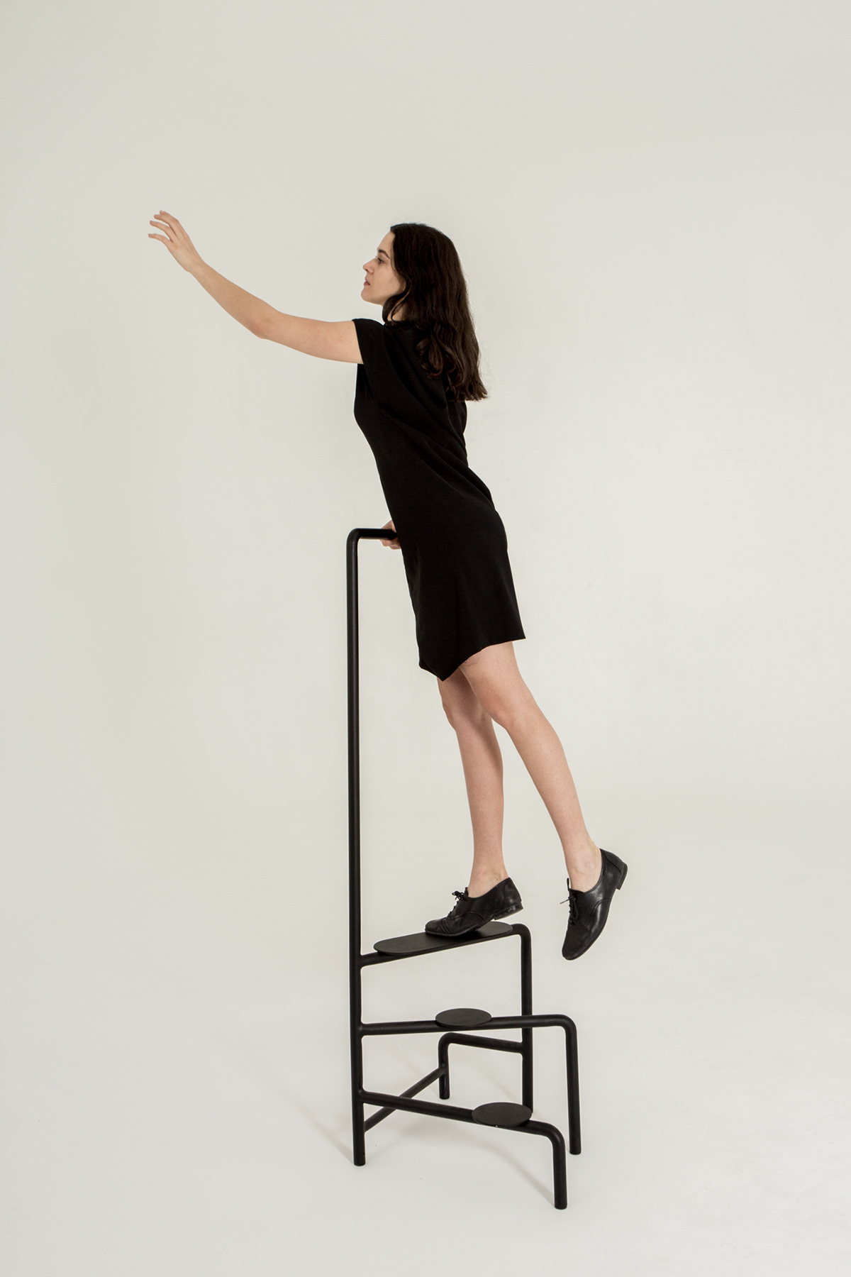 furniture，Coated steel，Legs，black，