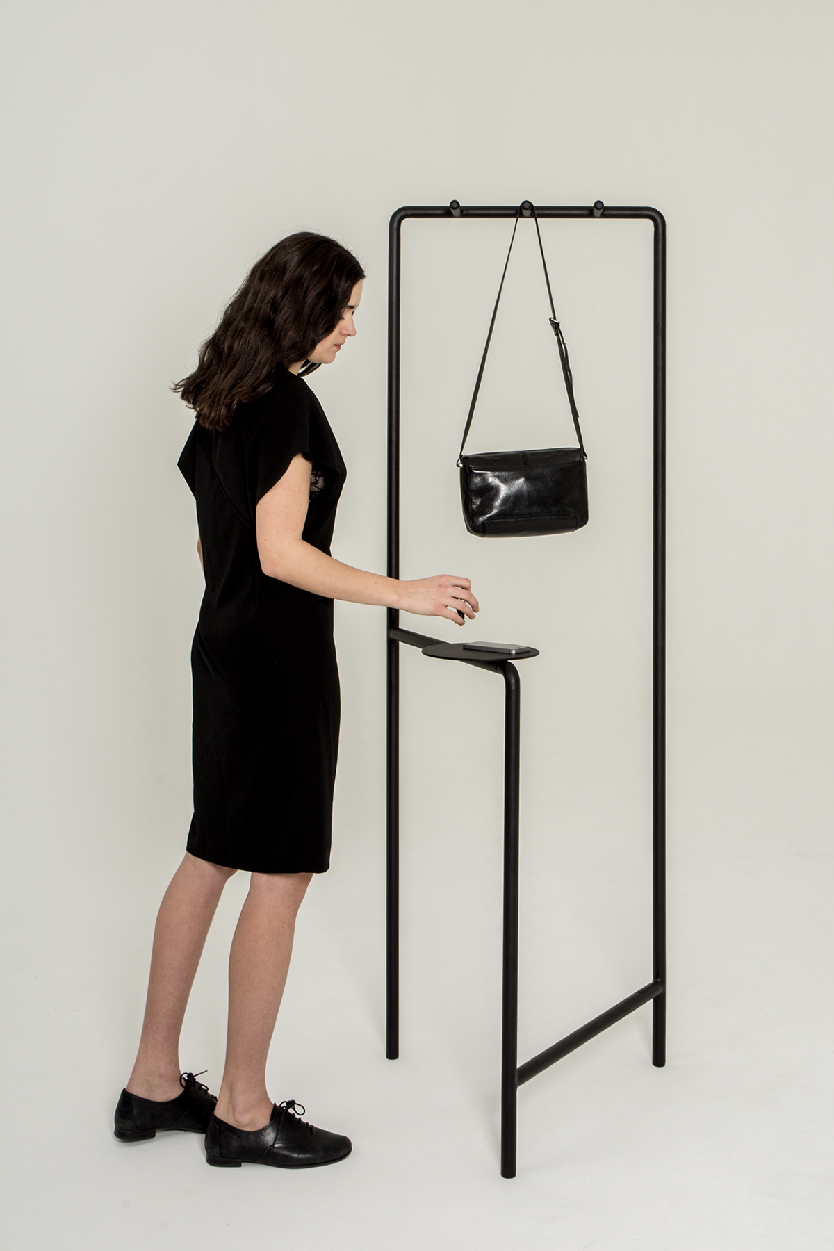 furniture，Coated steel，Legs，black，