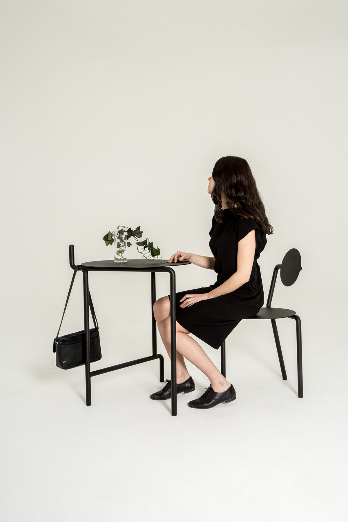 furniture，Coated steel，Legs，black，