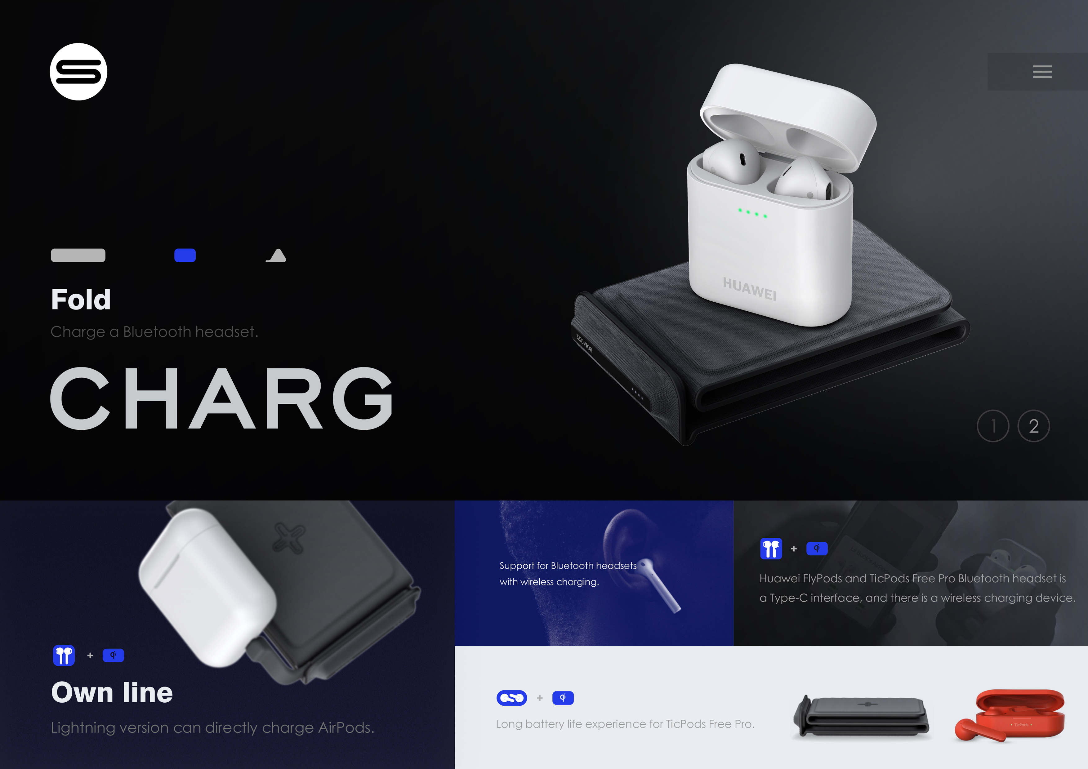 Wireless charging，fold，nfc，Bracket，