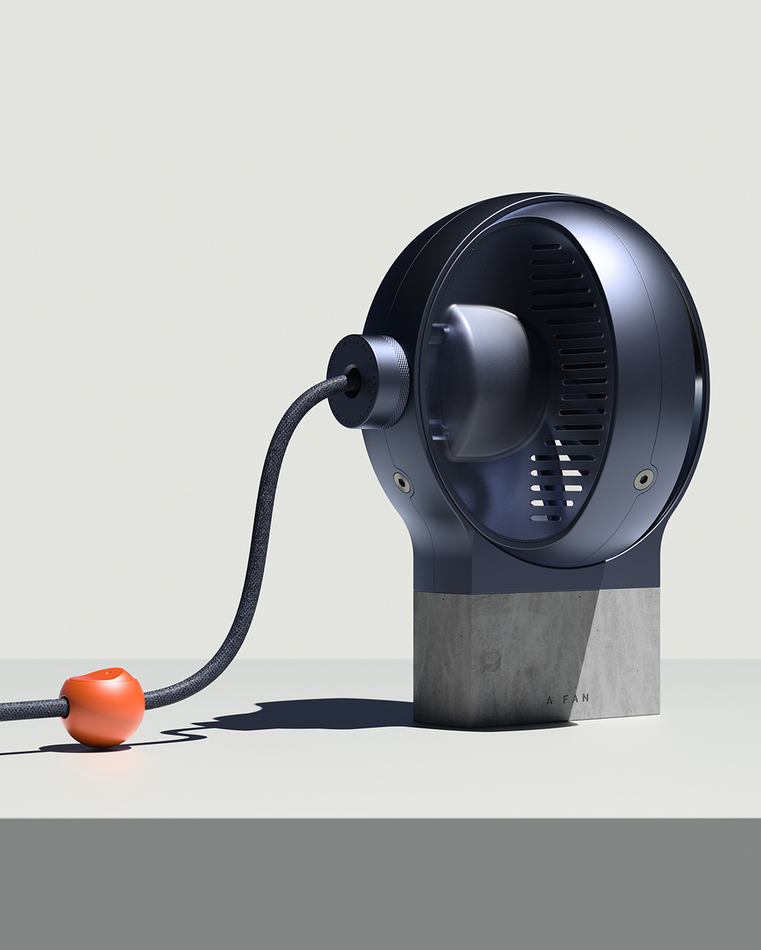 一拆一扣即可收纳关键是它是一台风扇afan概念台扇设计