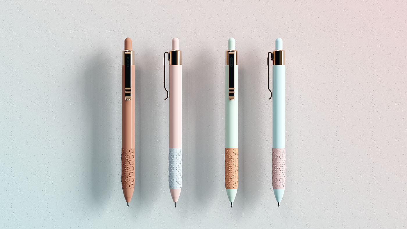 pen，Signature pen，Press to start the pen，Stationery design，Office Supplies，