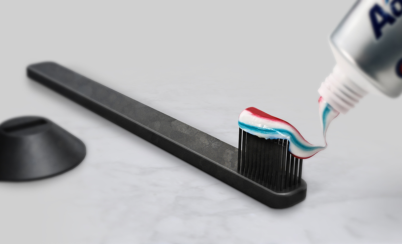 toothbrush，delicate，Render，