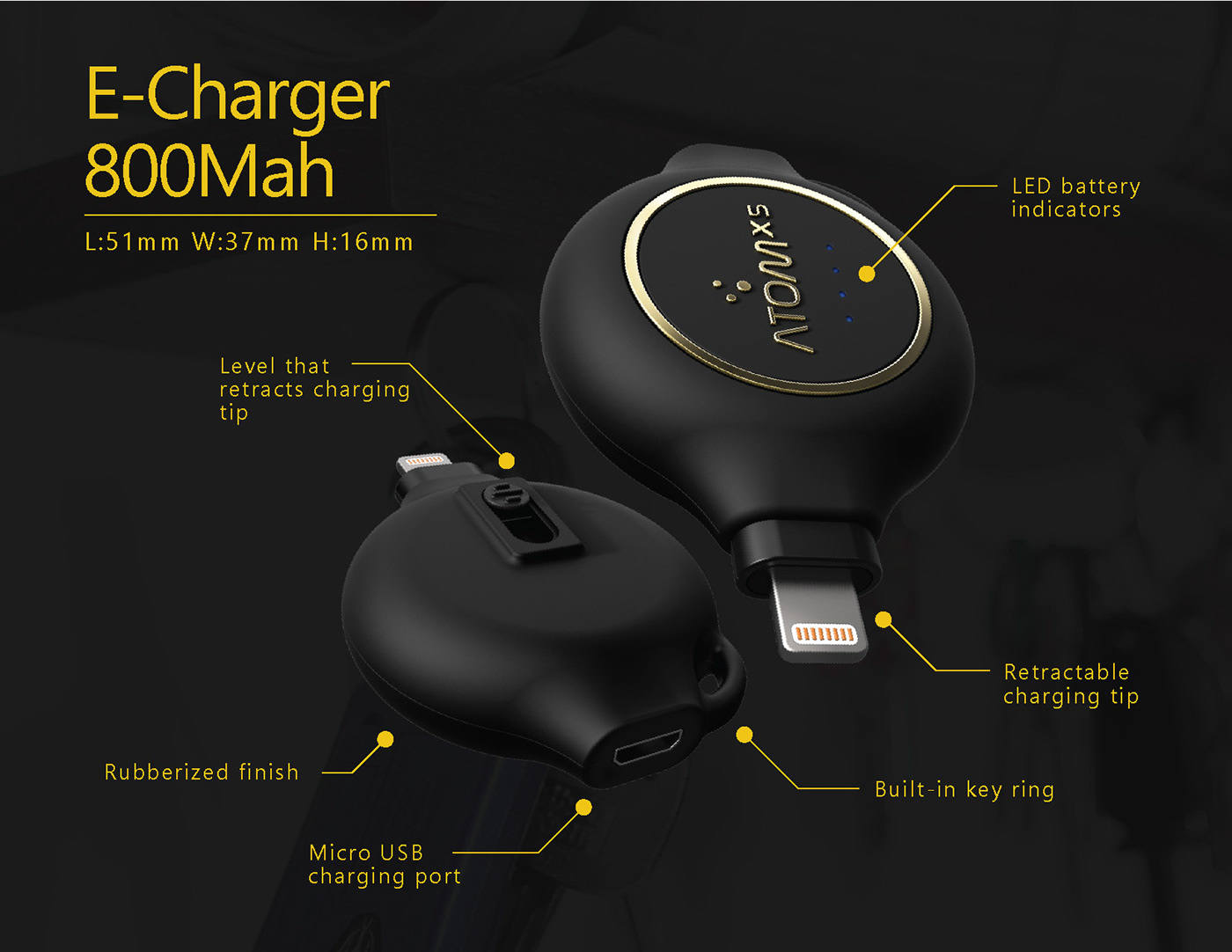 charge，Portable，black，