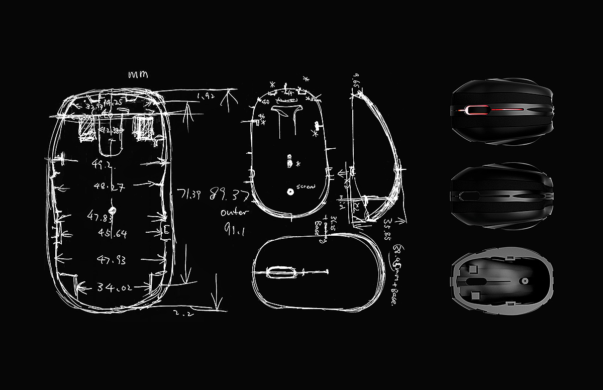 mucus，mouse，cad，Render，