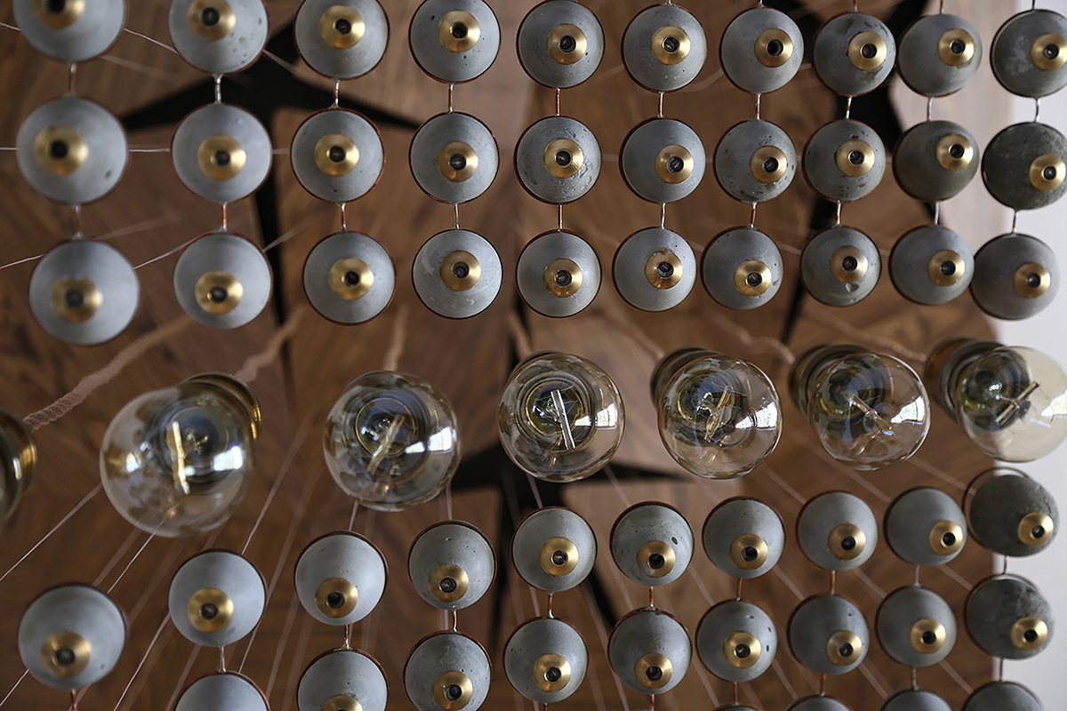 Concrete，cement，Edison bulb，Cultural creation，