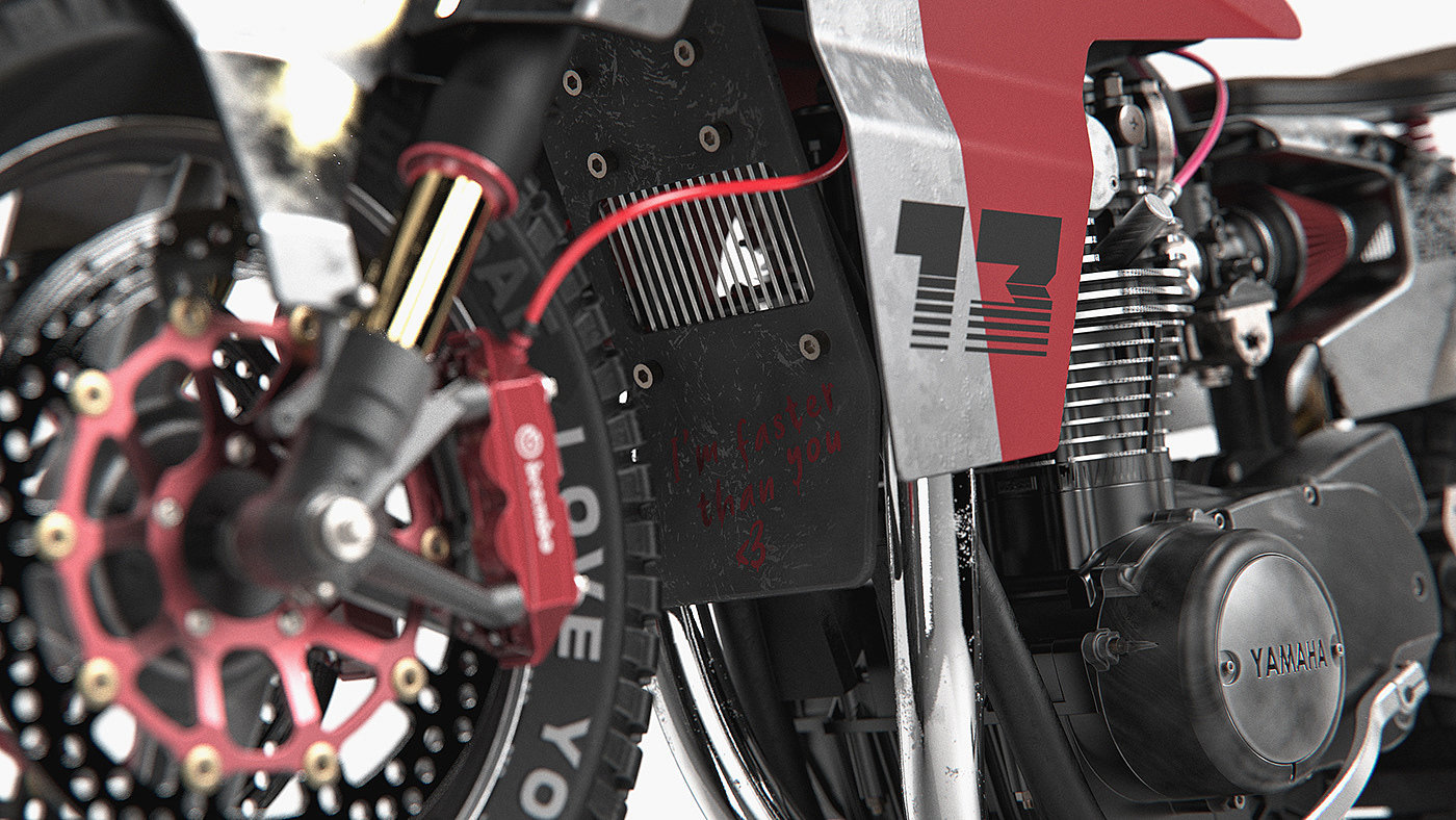 motorcycle，Yamaha，Vintage car，