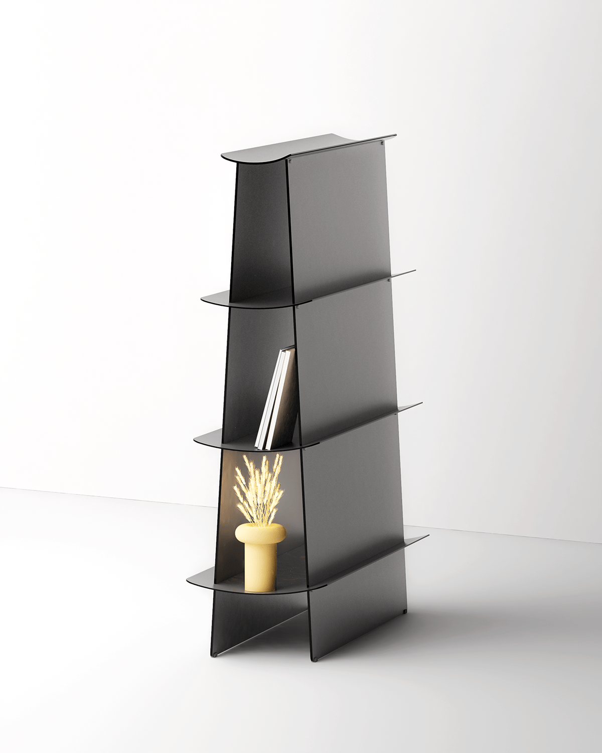 bookshelf，furniture，Aluminum steel plate，