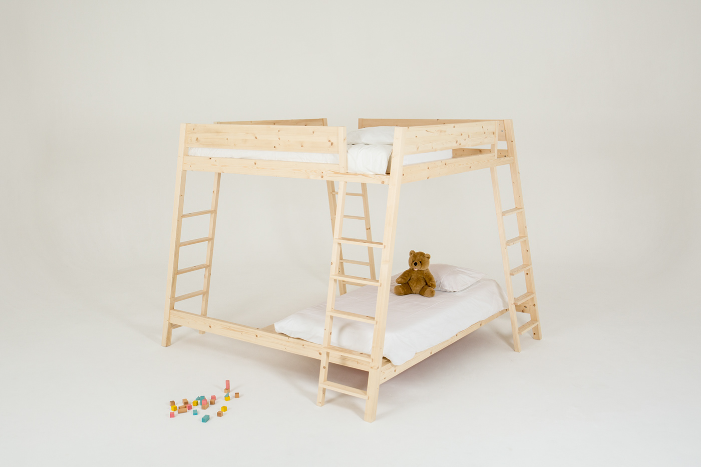 Bed，stairs，Wooden bed，imagine，