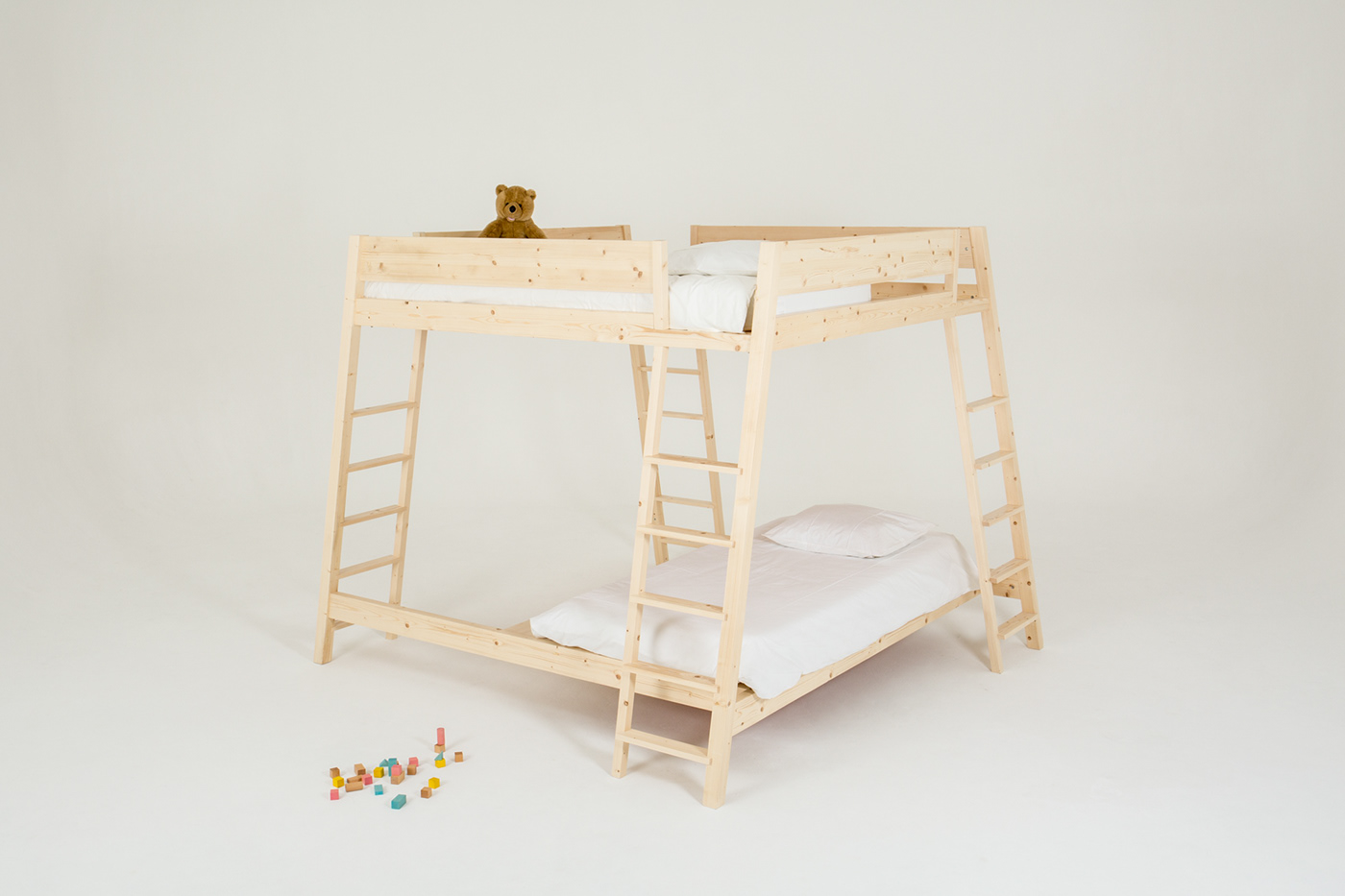 Bed，stairs，Wooden bed，imagine，