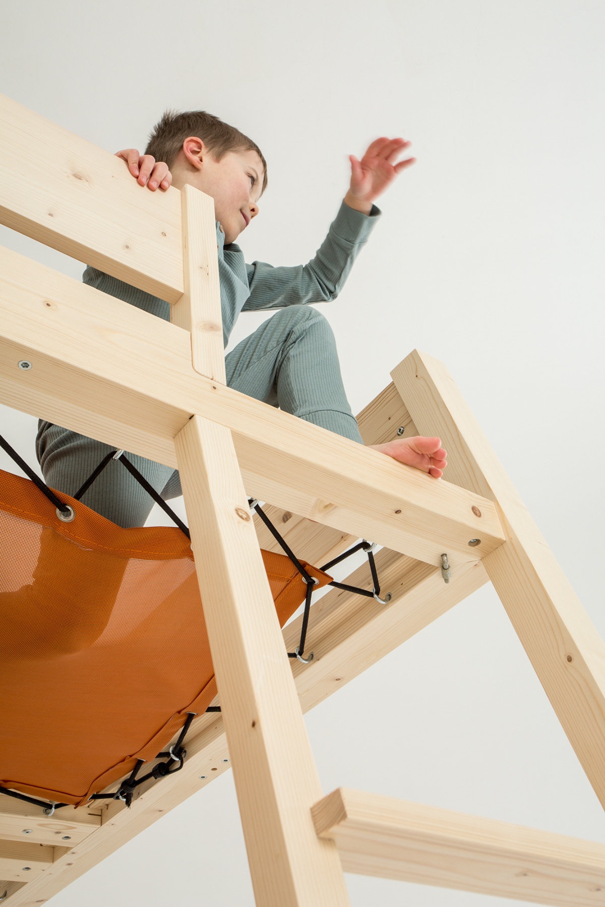 Bed，stairs，Wooden bed，imagine，