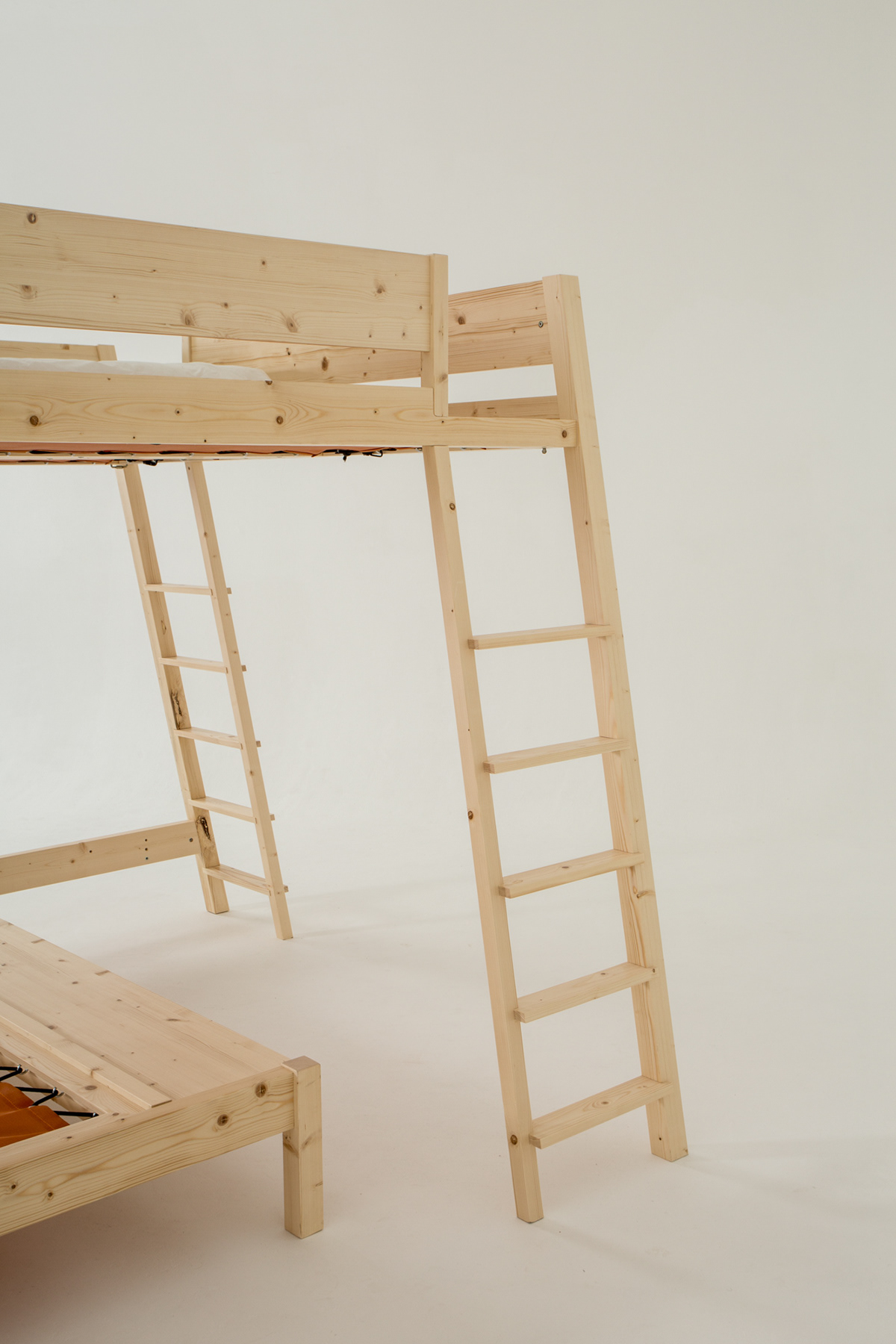 Bed，stairs，Wooden bed，imagine，