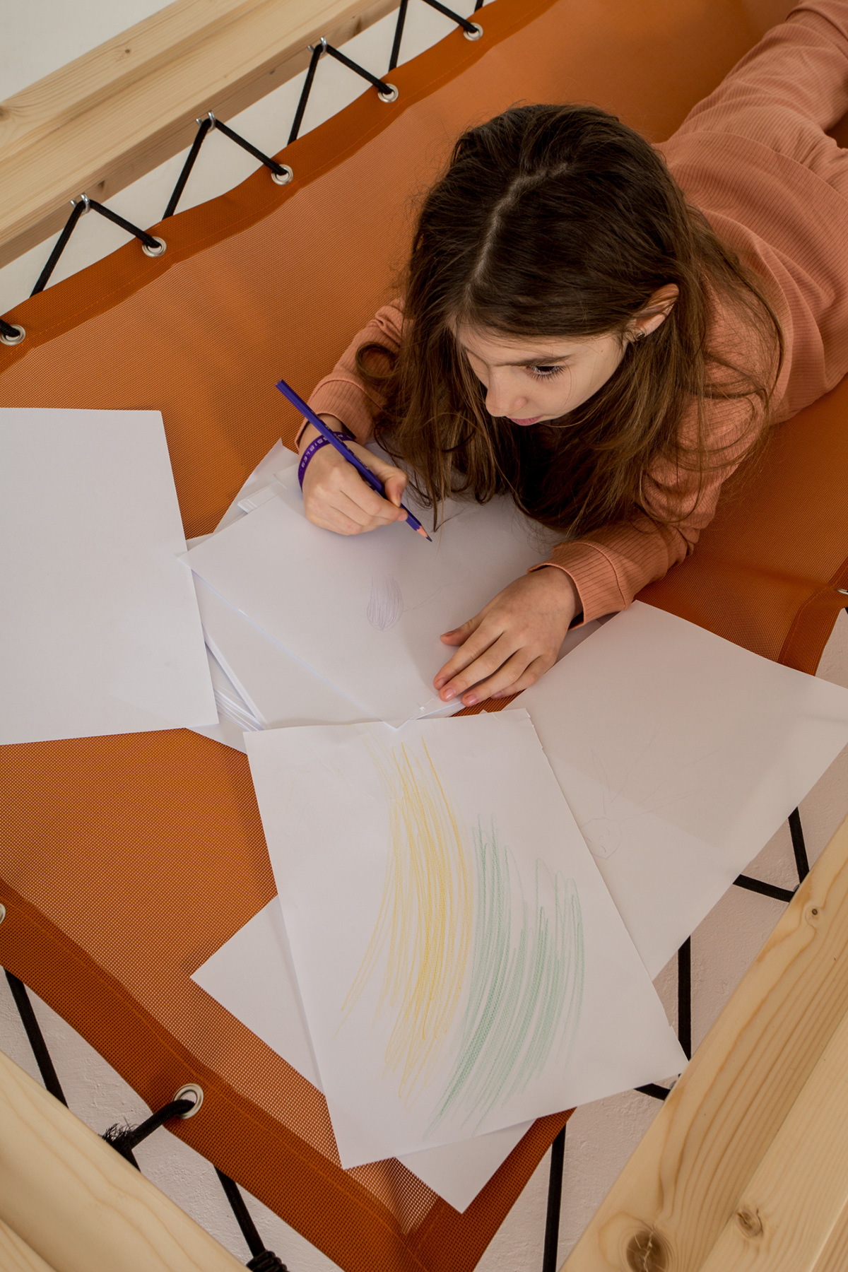 Bed，stairs，Wooden bed，imagine，